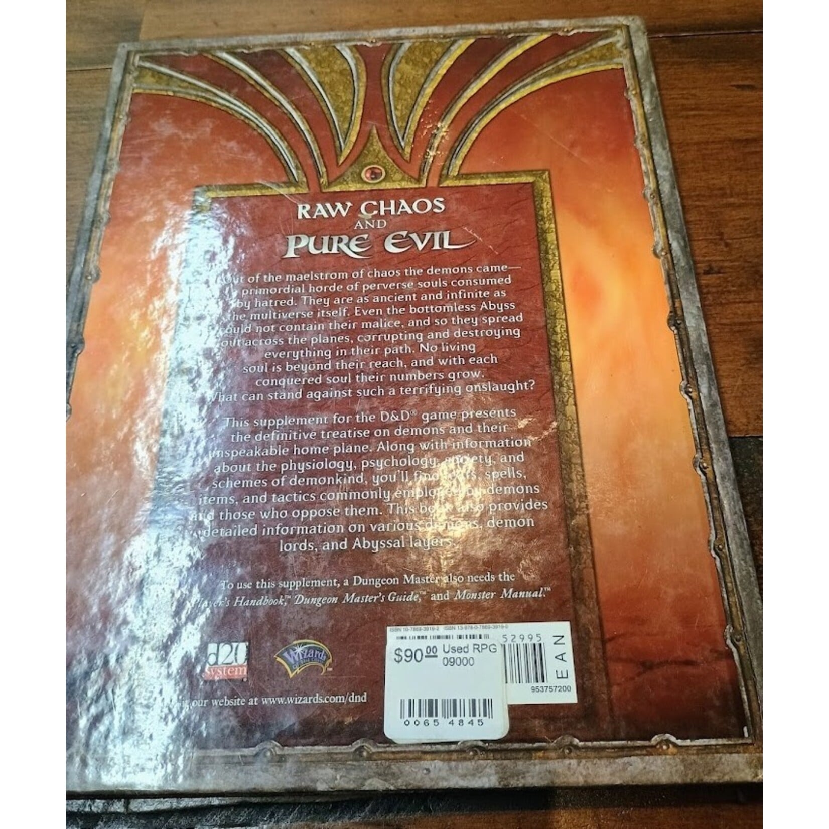 USED D&D Fiendish Codex 1: Hordes of the Abyss