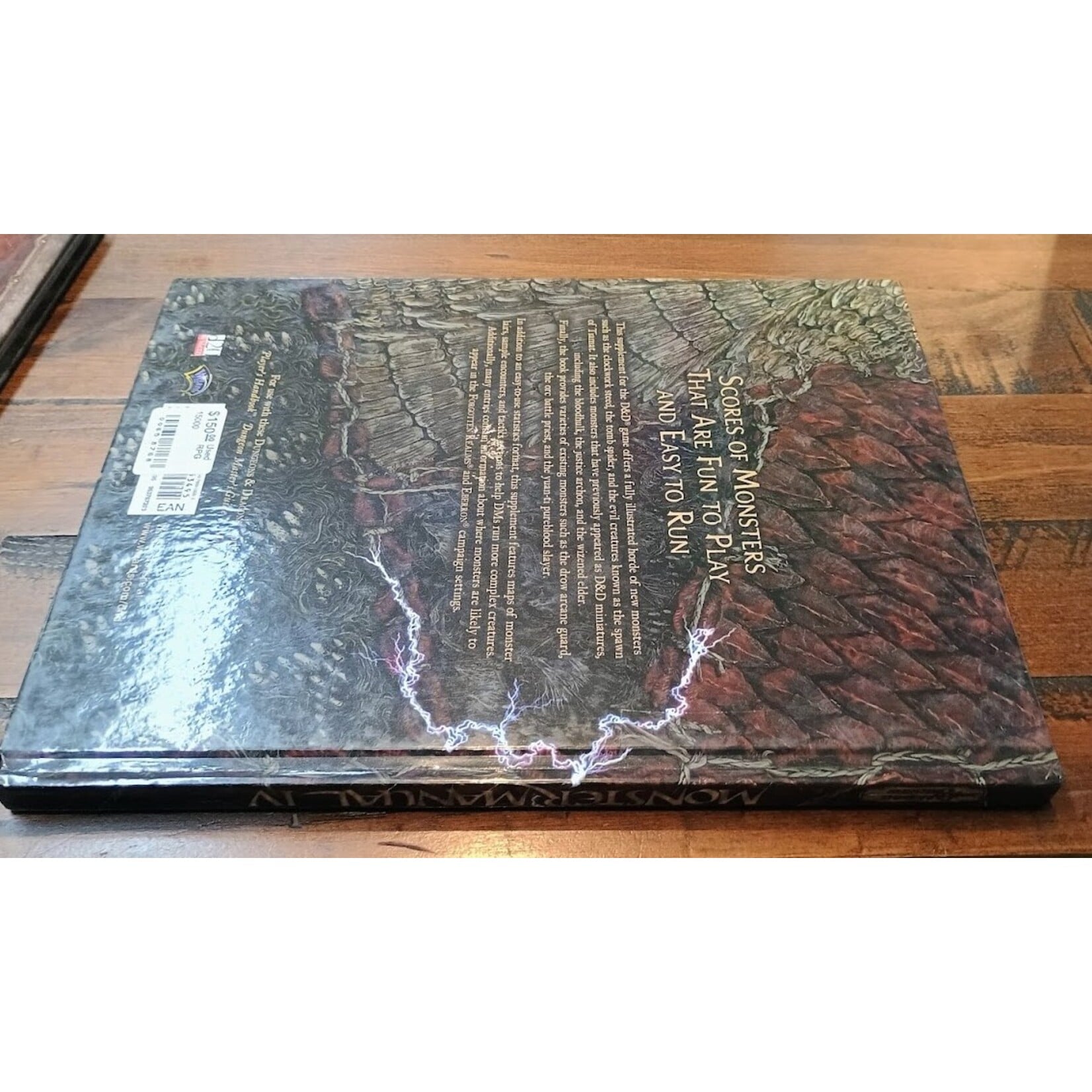 USED D&D Monster Manual IV