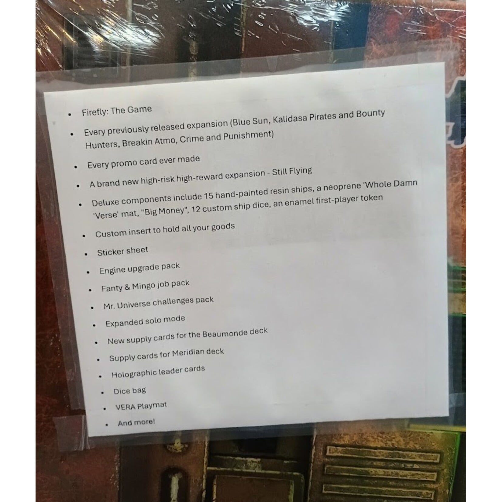USED Firefly: The Game - 10th Anniversary Collector's Edition