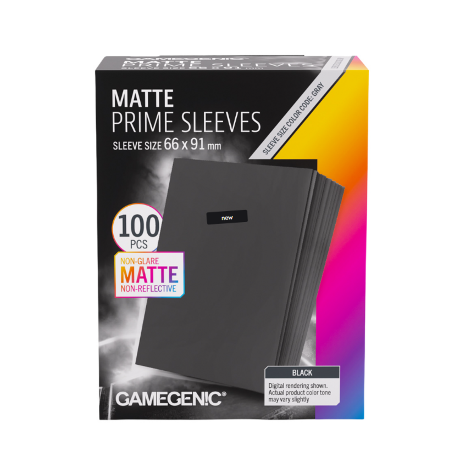 Matte Prime Card Sleeves: Black 66x91