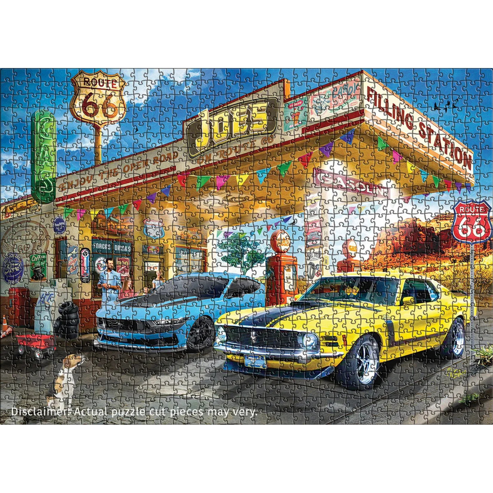 EuroGraphics Puzzles Mustang Boss vs Dark Horse 1000pc