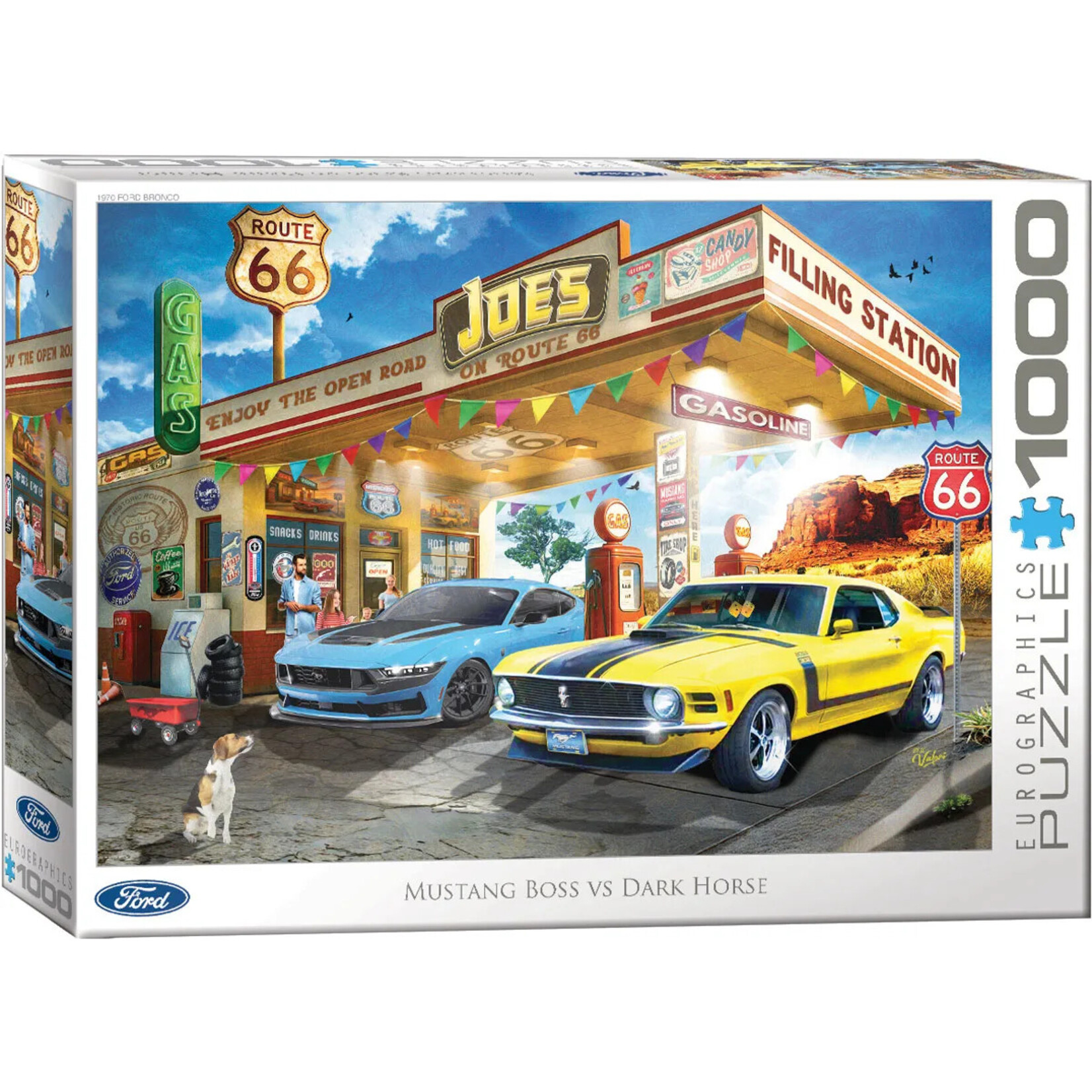 EuroGraphics Puzzles Mustang Boss vs Dark Horse 1000pc