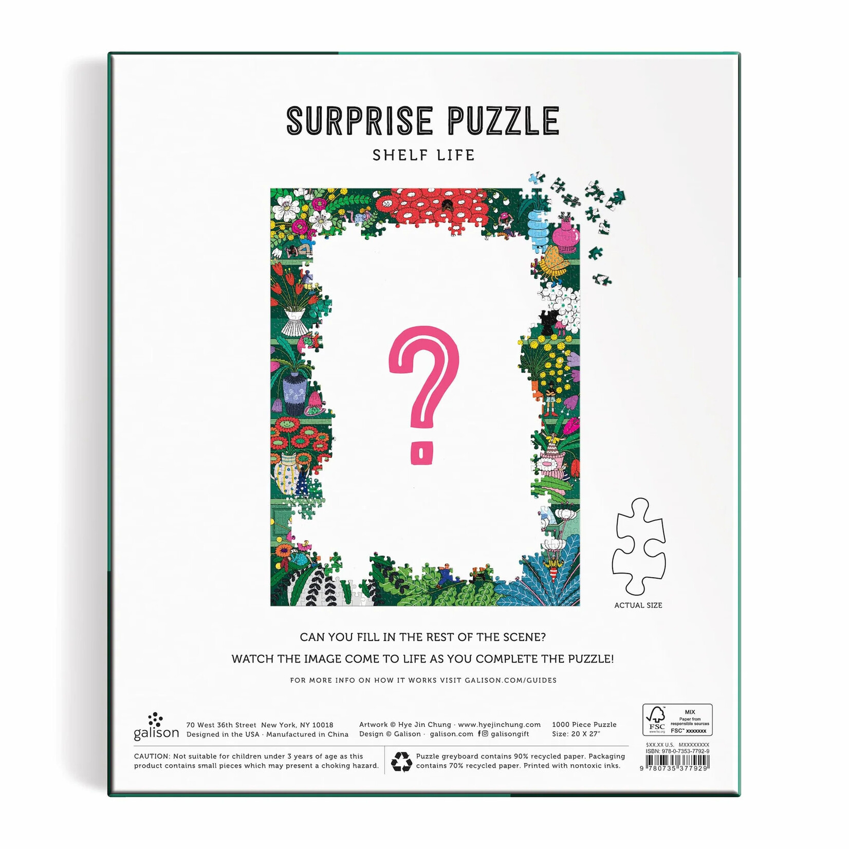 Chronicle Books Shelf Life 1000 Piece Surprise Puzzle