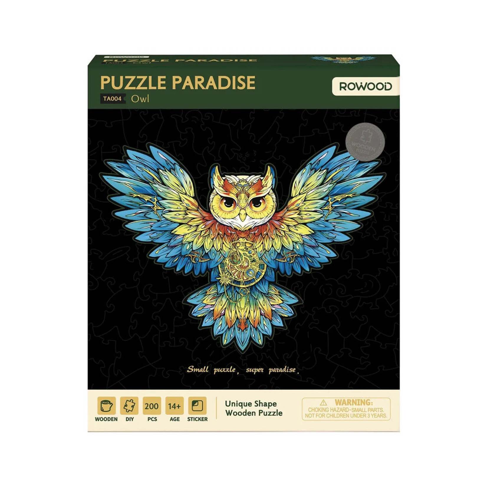 Robotime Puzzle: Wooden: Owl 200pc