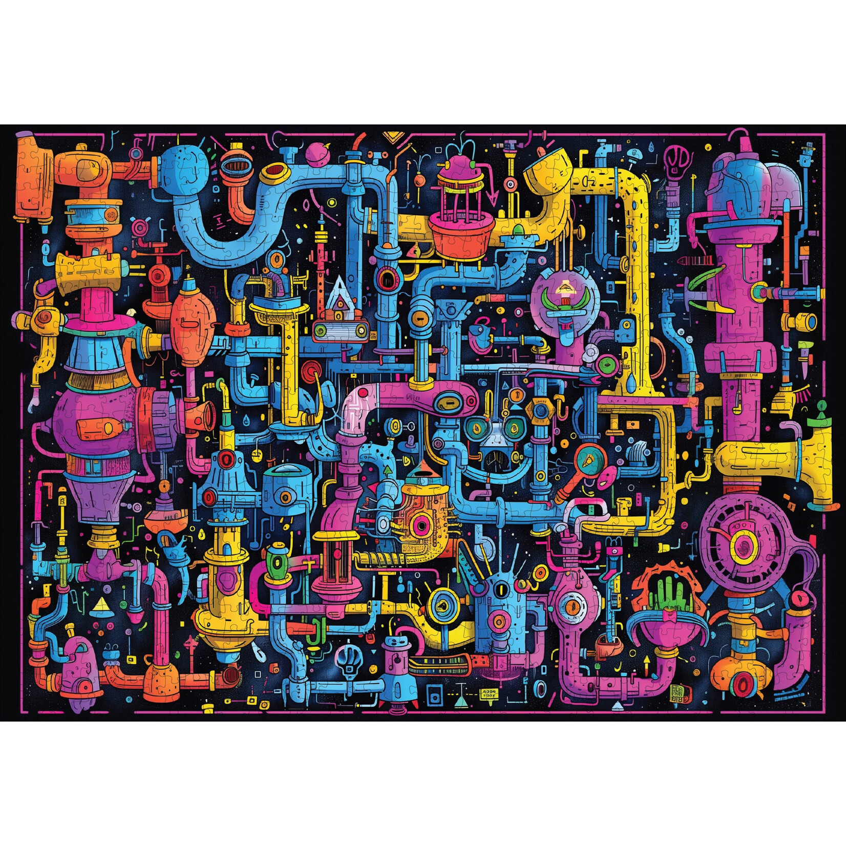 Trippy Puzzle Co Sci-Fi Sewer Classic Jigsaw Puzzle 1000pc