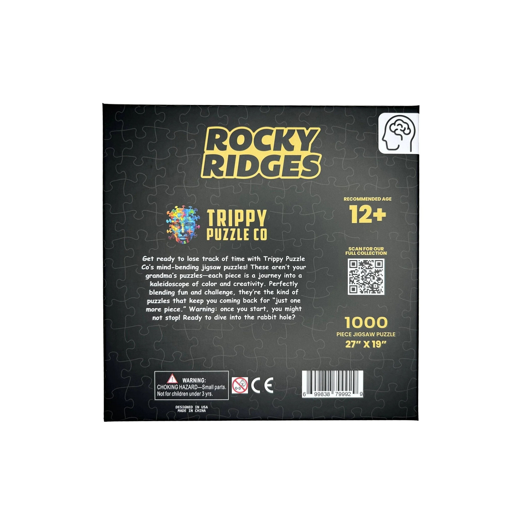 Trippy Puzzle Co Rocky Ridges Classic Jigsaw Puzzle 1000pc