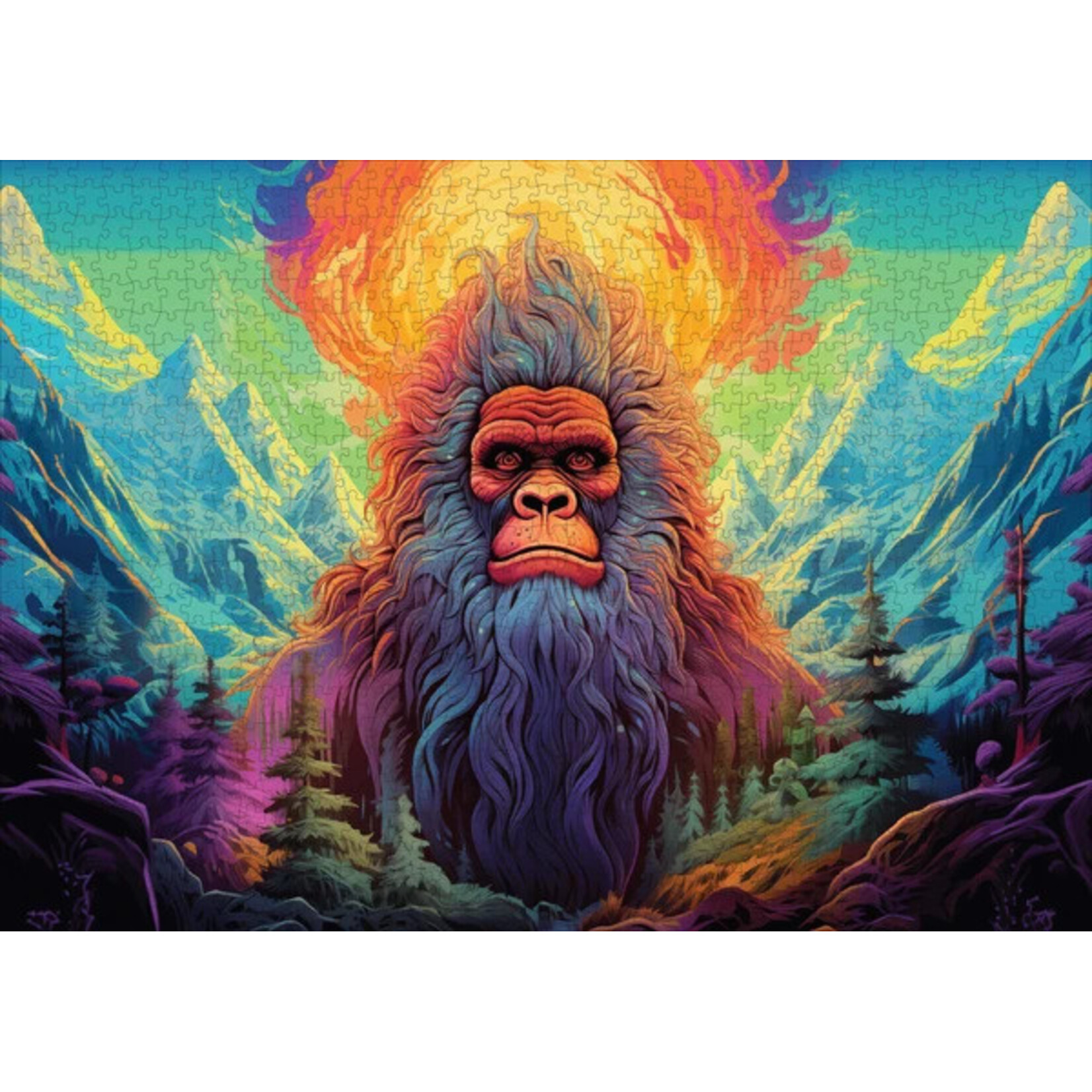 Trippy Puzzle Co Yeti Yonder Classic Jigsaw Puzzle 1000pc