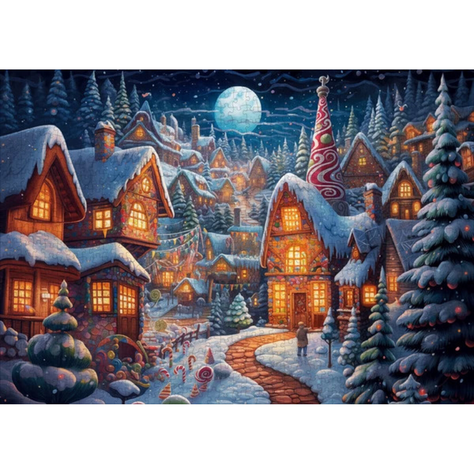 Trippy Puzzle Co Gingerbread Grove Classic Christmas Puzzle 1000pc