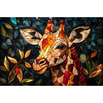 Trippy Puzzle Co Gentle Giraffe Stained Glass Classic Jigsaw Puzzle 1000pc
