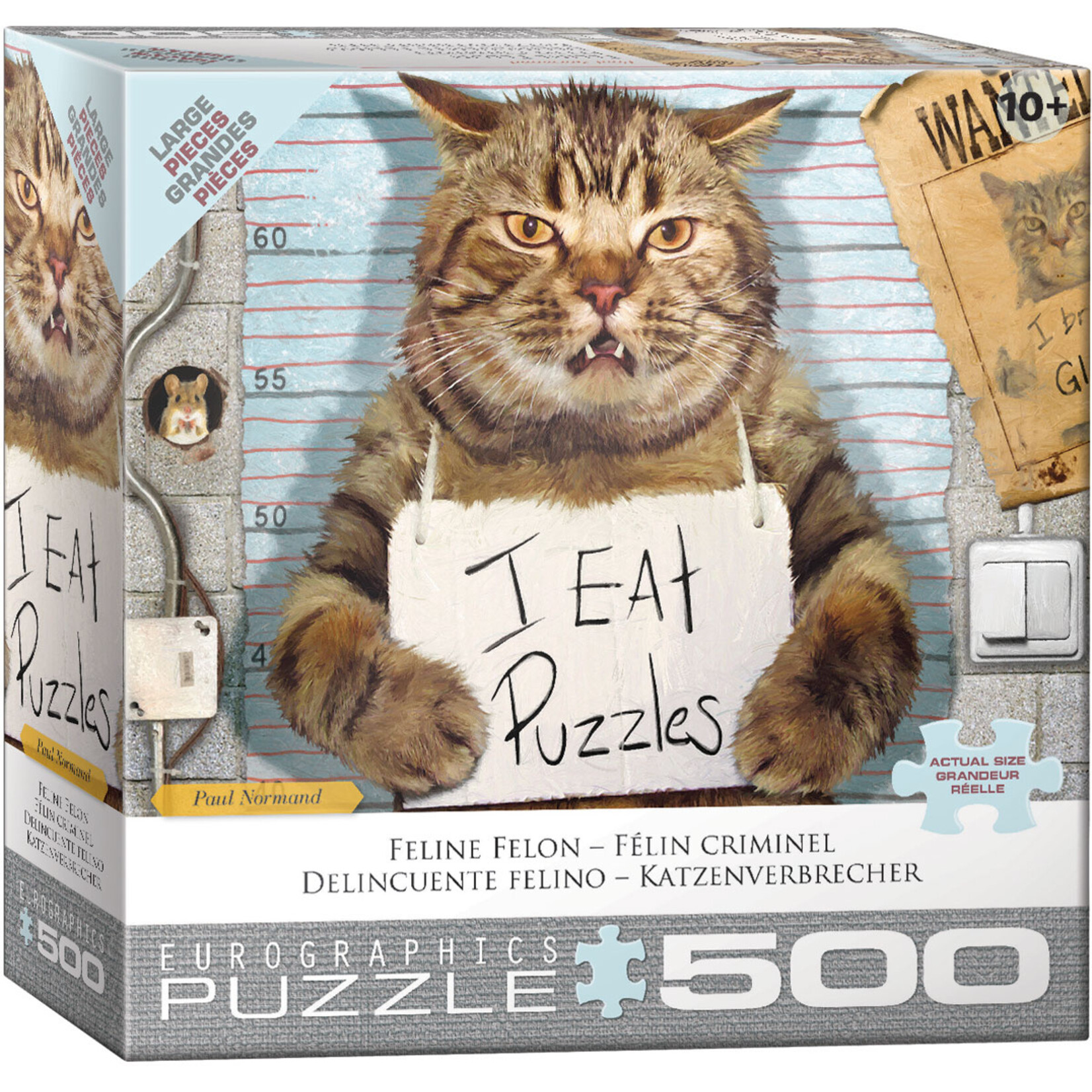 EuroGraphics Puzzles Feline Felon 500pc