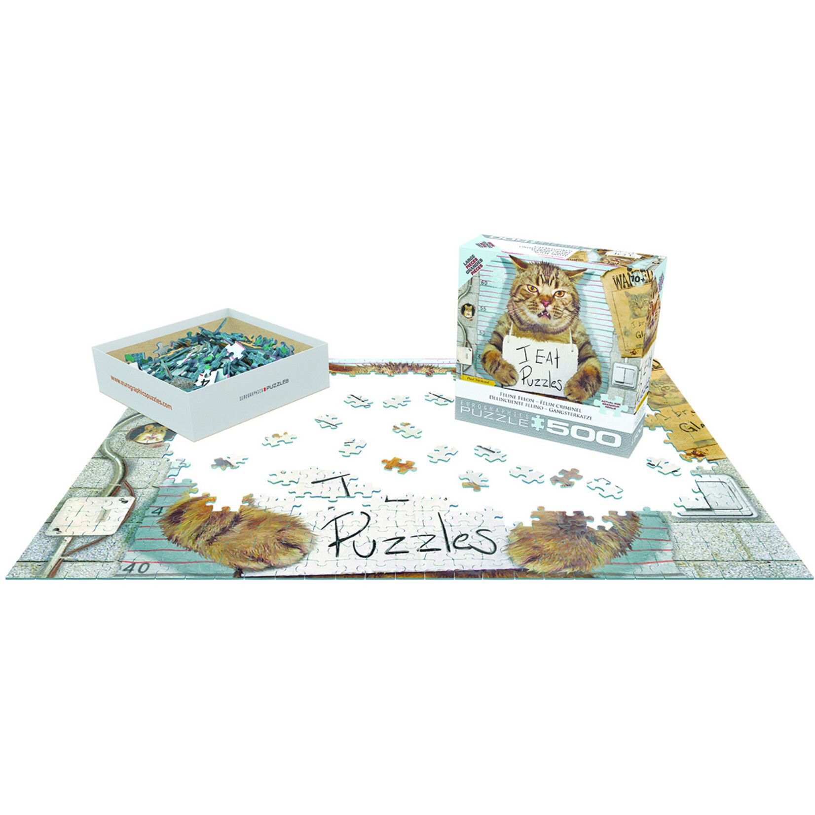 EuroGraphics Puzzles Feline Felon 500pc