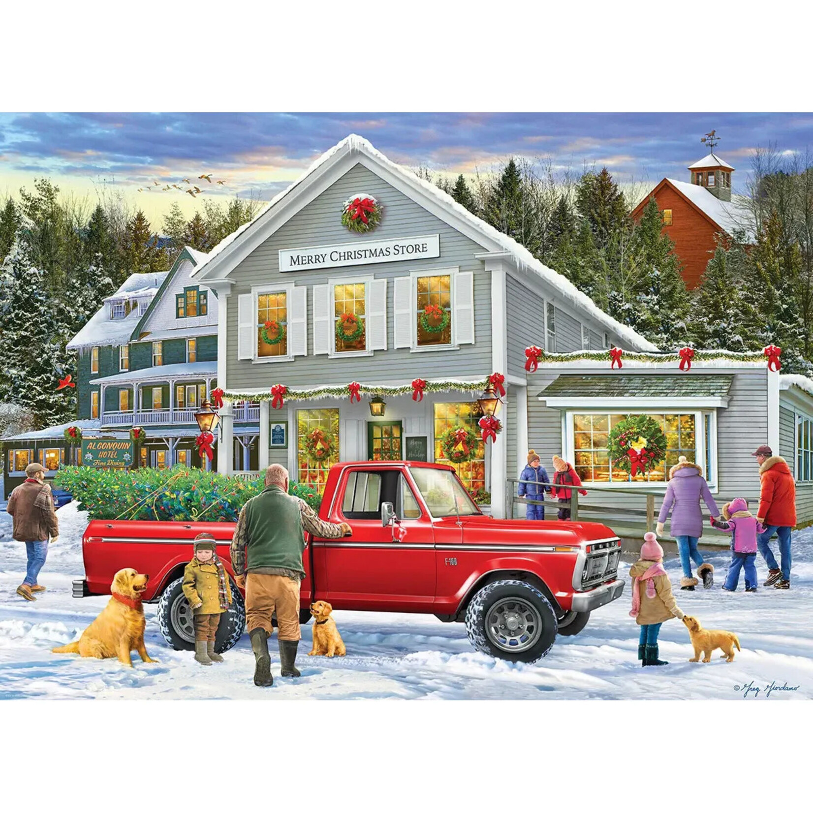 EuroGraphics Puzzles Merry Christmas Store 500pc