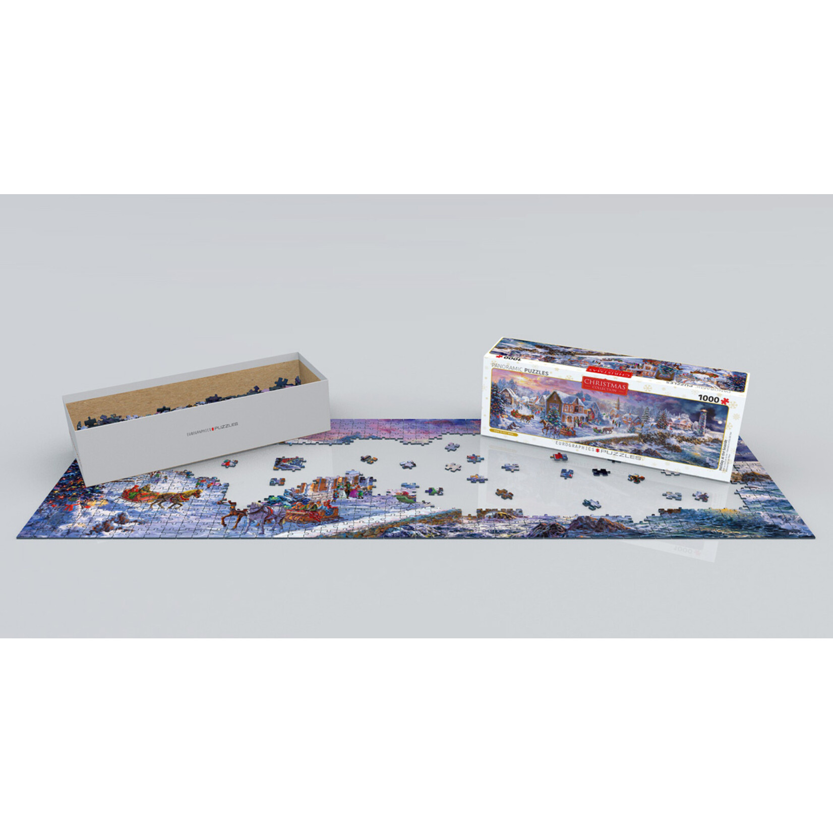 EuroGraphics Puzzles Holiday at the Seaside Panoramic 1000pc