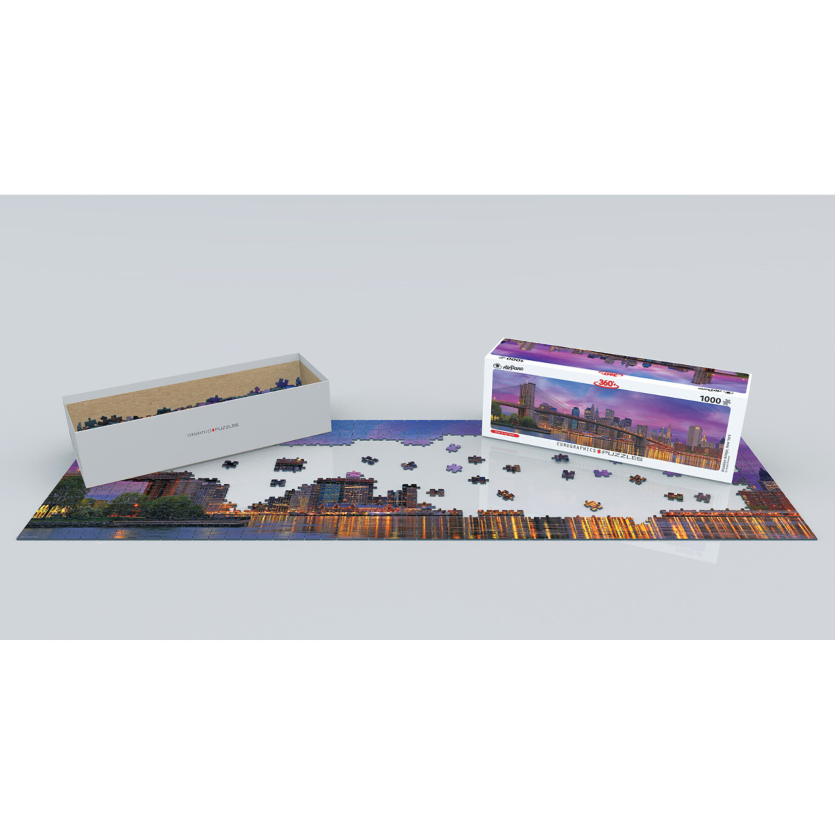 EuroGraphics Puzzles Brooklyn Bridge New York Panoramic 1000pc