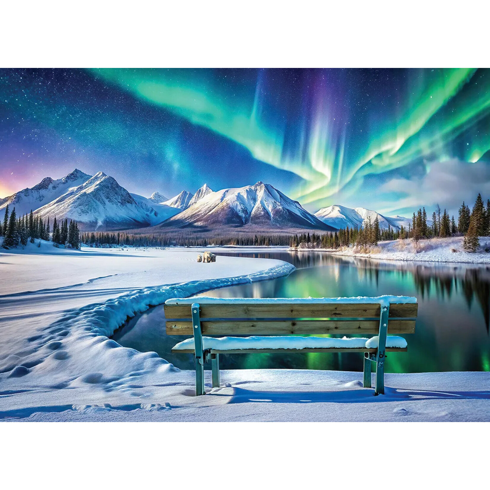 EuroGraphics Puzzles Yukon Aurora Borealis 1000pc