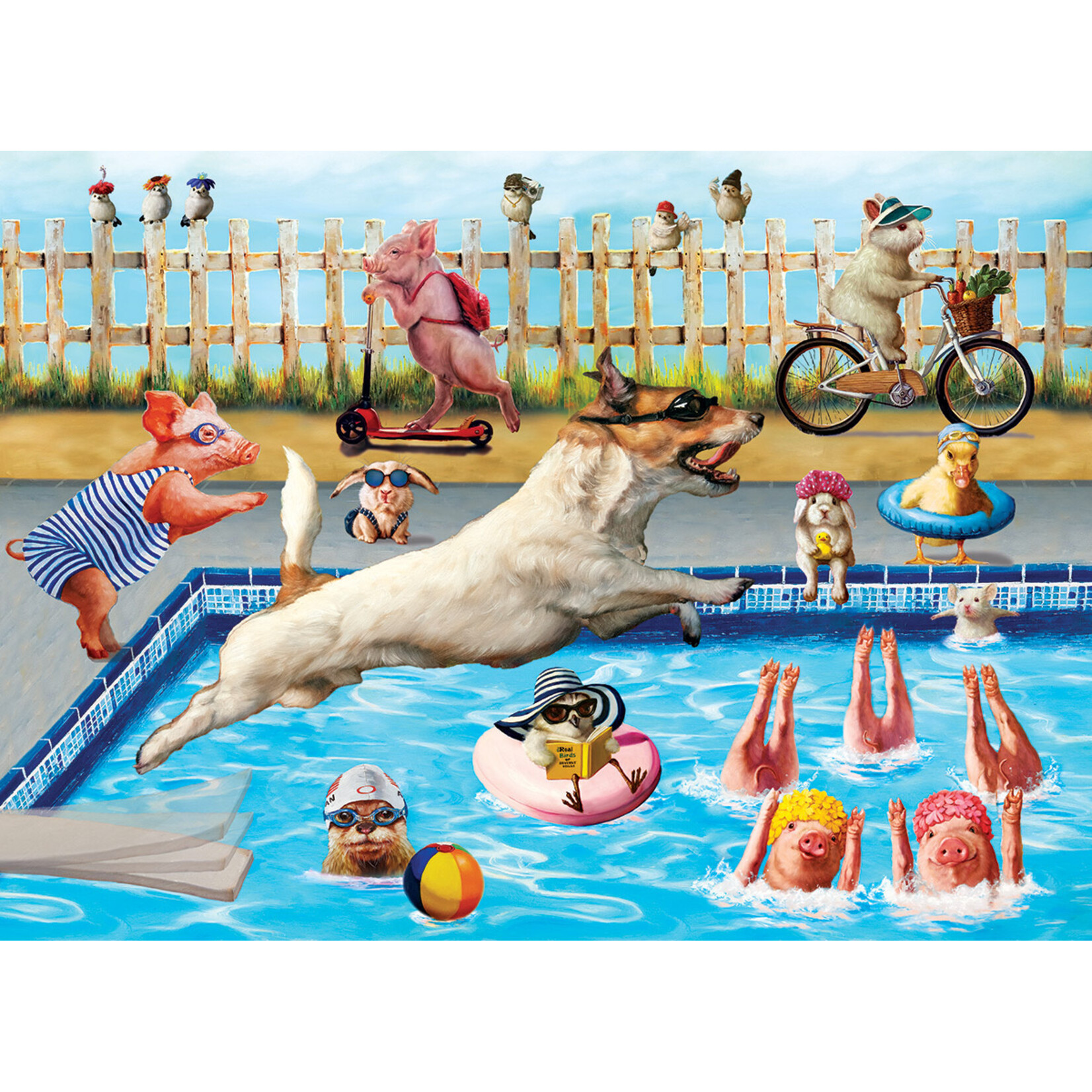 EuroGraphics Puzzles Crazy Pool Day 300pc Lenticular