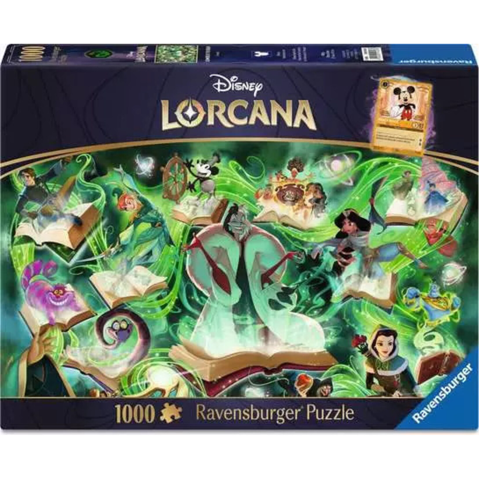 Ravensburger Disney Lorcana Glimmers of the Realm Puzzle: Emerald 1000pc
