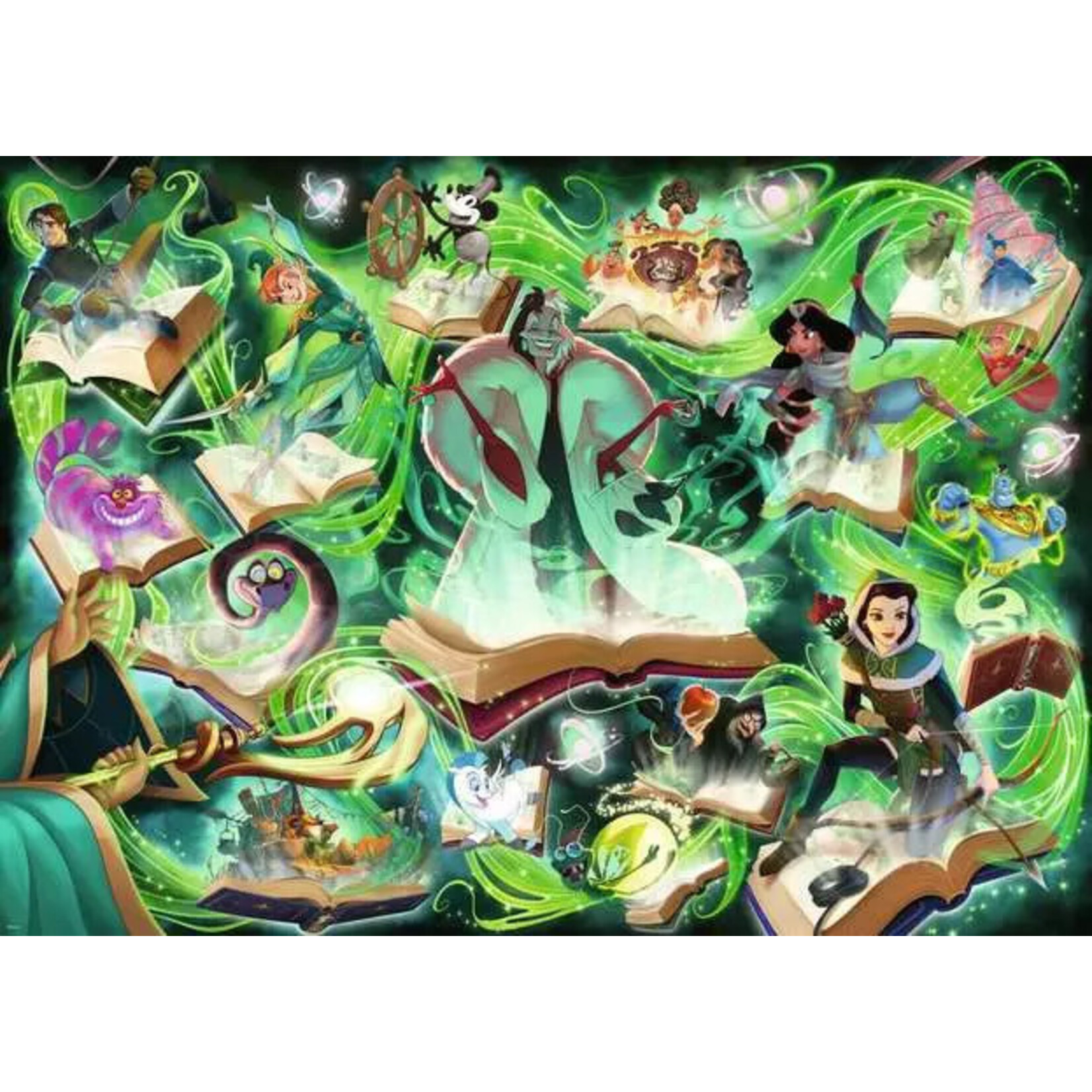 Ravensburger Disney Lorcana Glimmers of the Realm Puzzle: Emerald 1000pc