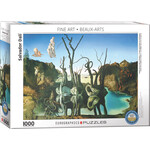 EuroGraphics Puzzles Swans Reflecting Elephants by Dali 1000pc