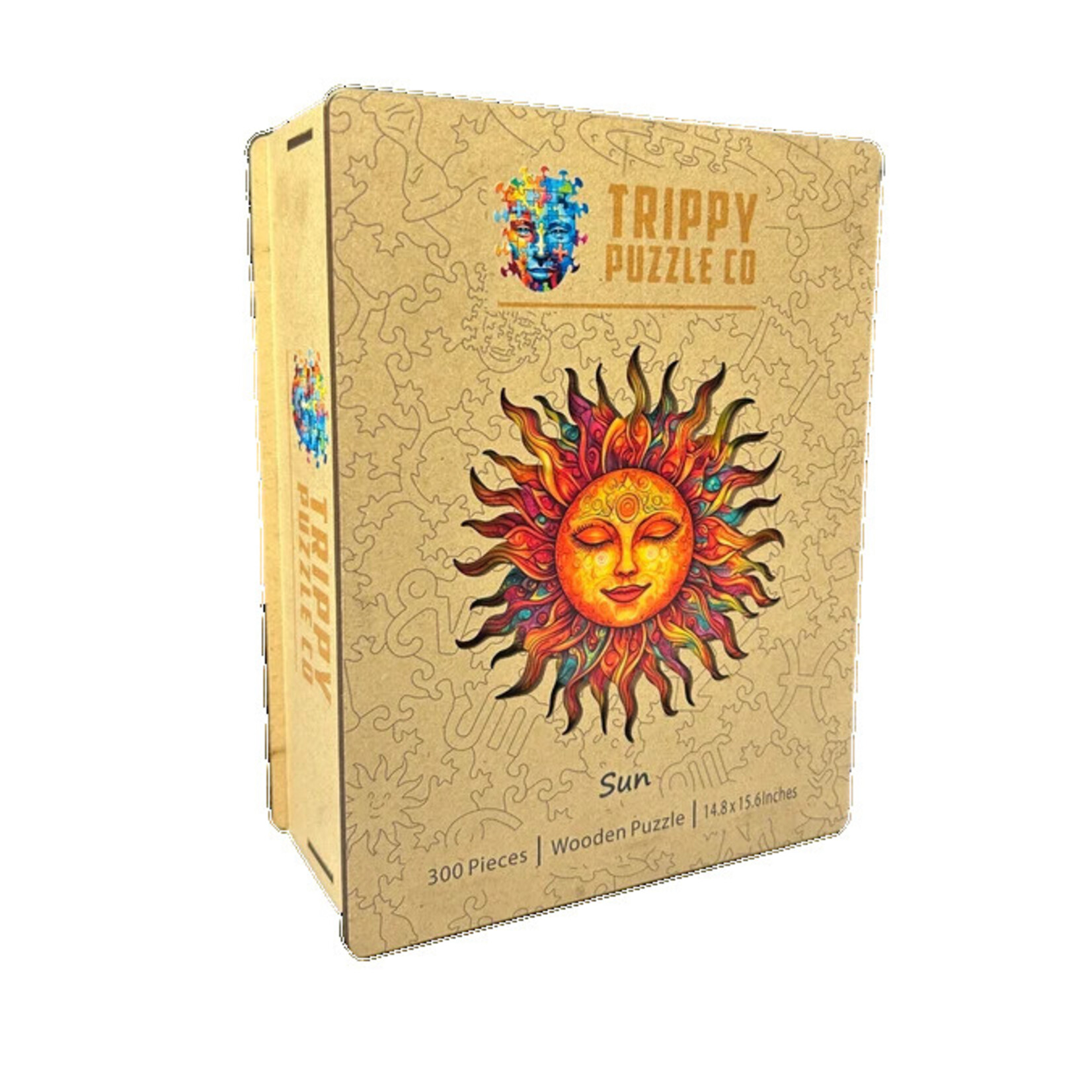 Trippy Puzzle Co Sun Shaped Wooden Jigsaw Puzzle 300pc