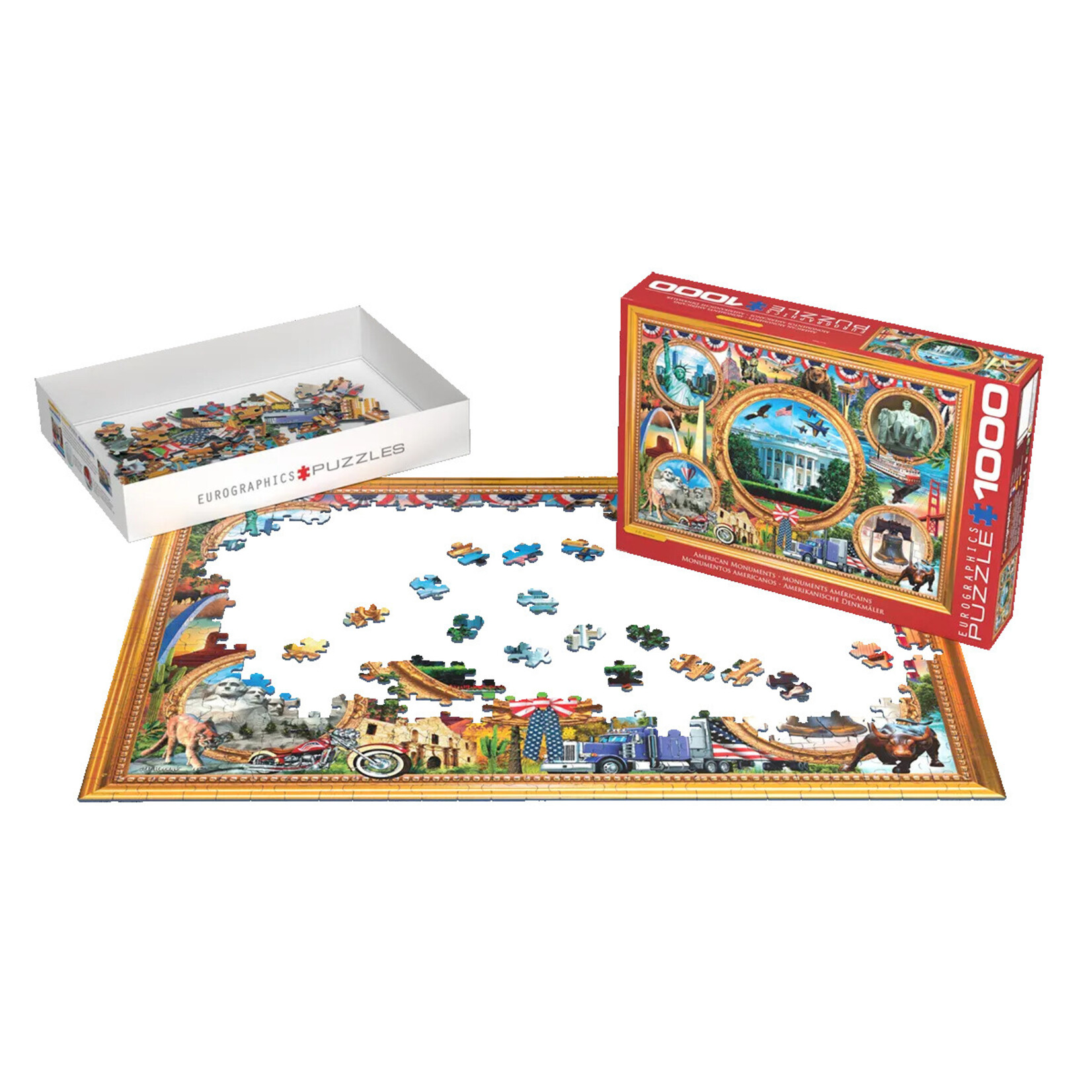 EuroGraphics Puzzles American Monuments USA 1000pc