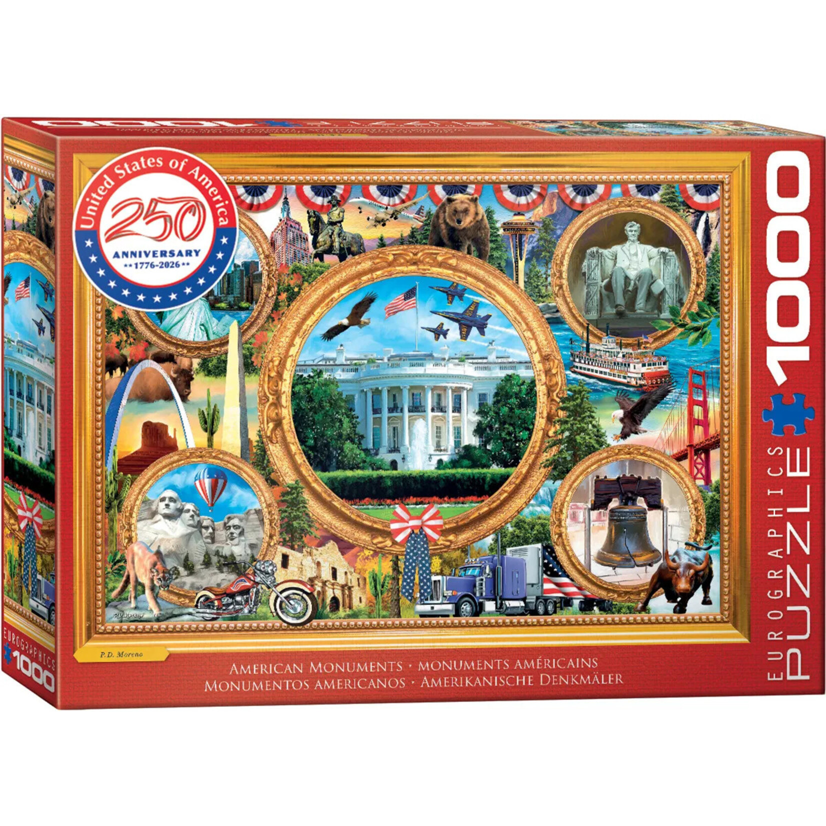 EuroGraphics Puzzles American Monuments USA 1000pc
