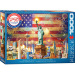 EuroGraphics Puzzles Patriotic Sights USA 1000pc