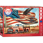 EuroGraphics Puzzles Waving Flag USA 1000pc
