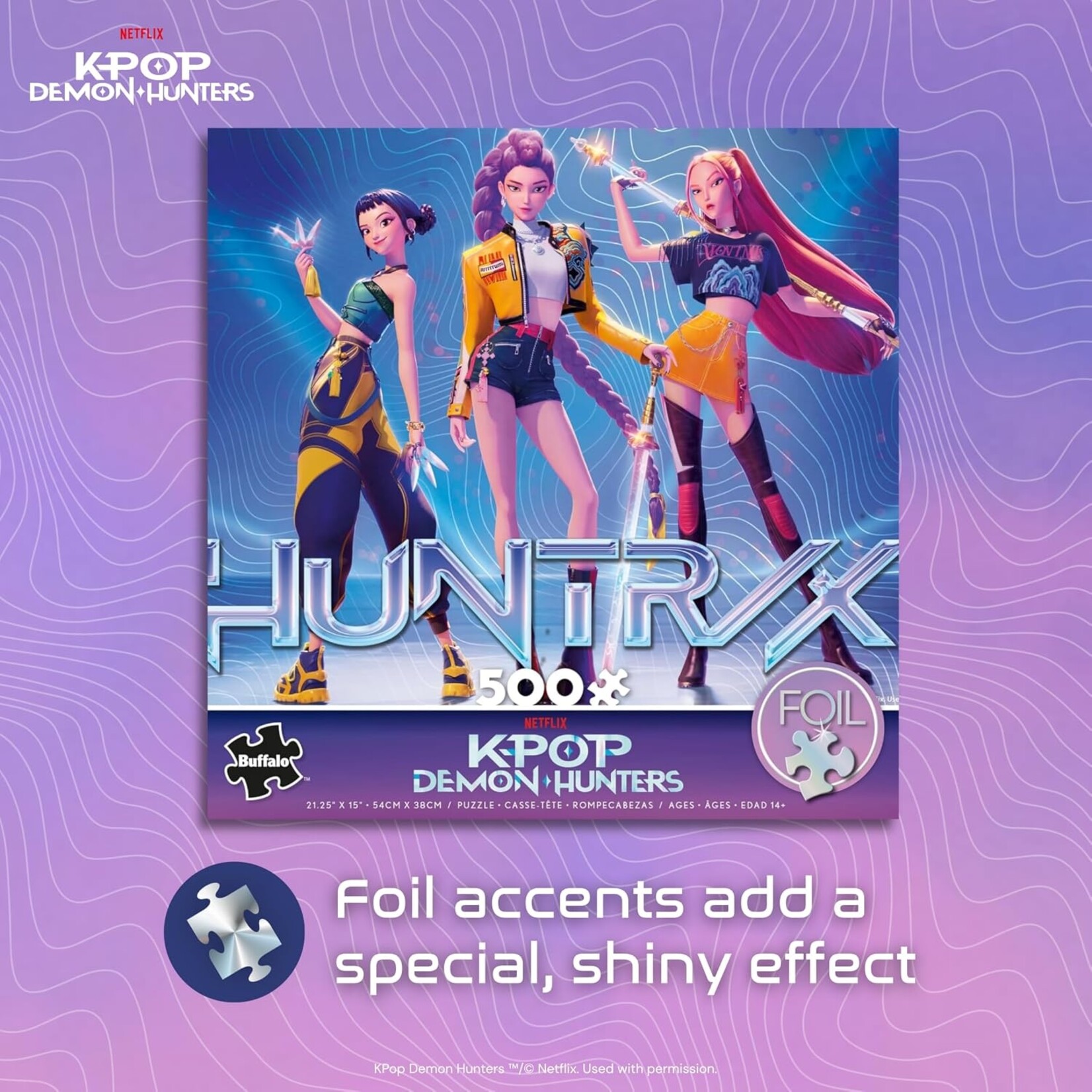 Ceaco K-pop Demon Hunters: Huntrix Foil 500pc