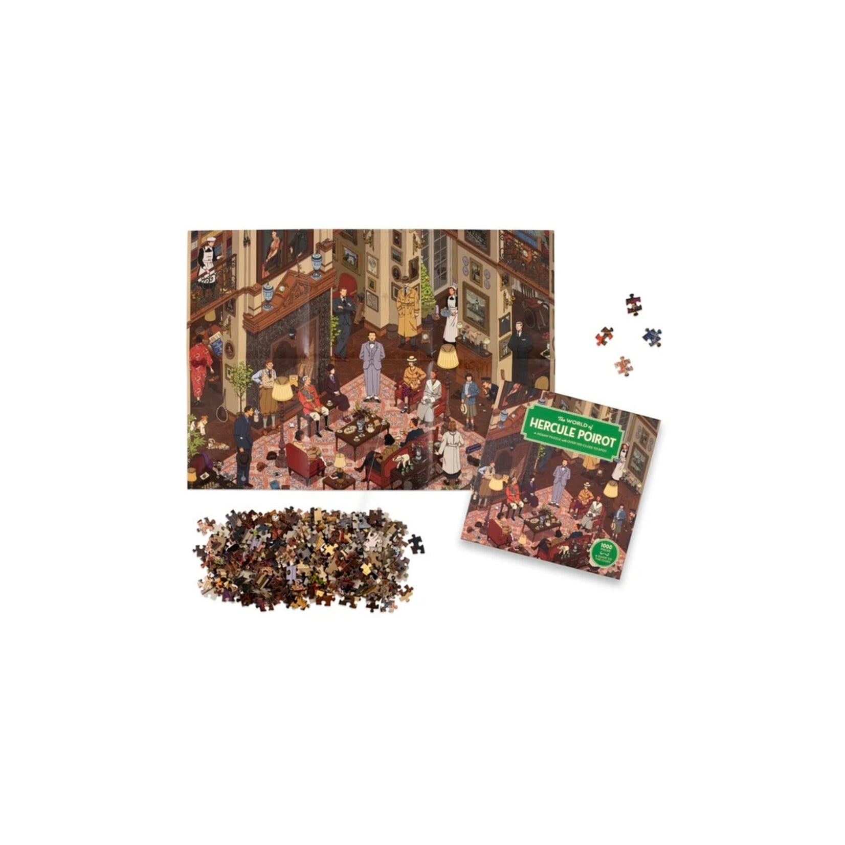 Chronicle Books The World of Hercule Poirot 1000pc Puzzle