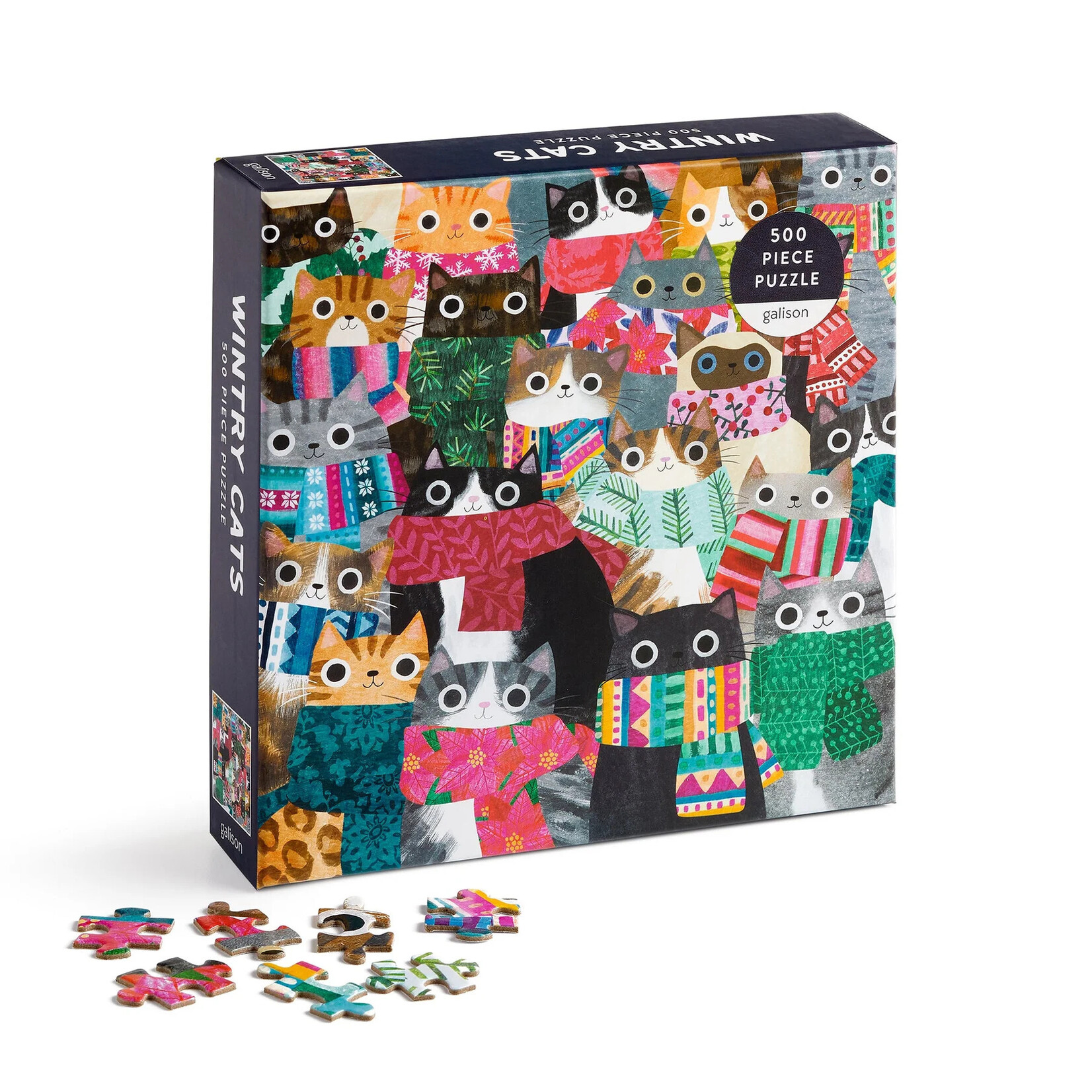 Chronicle Books Wintry Cats 500pc Puzzle