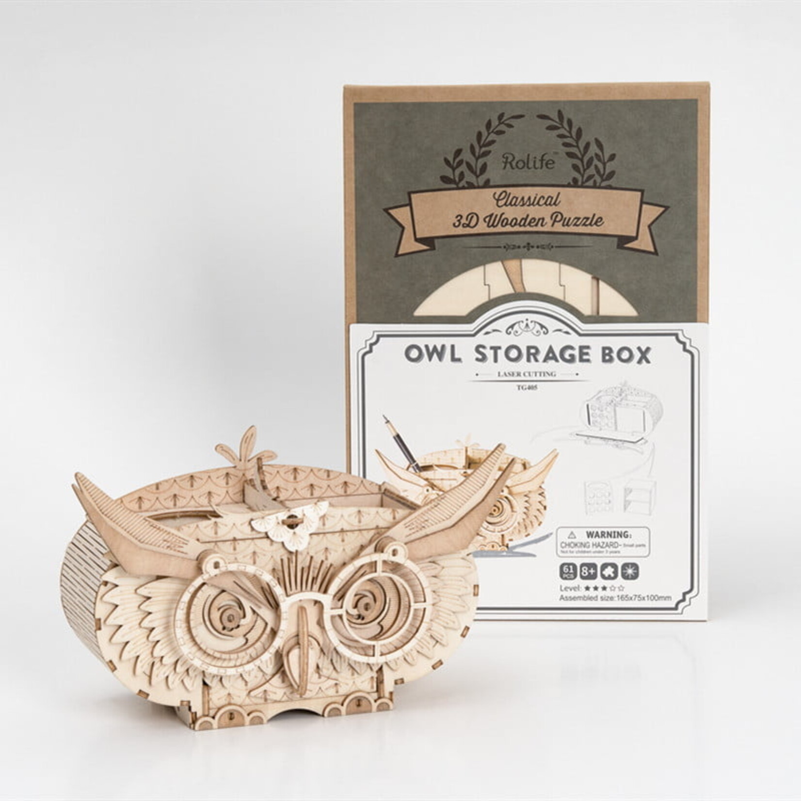 Robotime Owl Storage Box