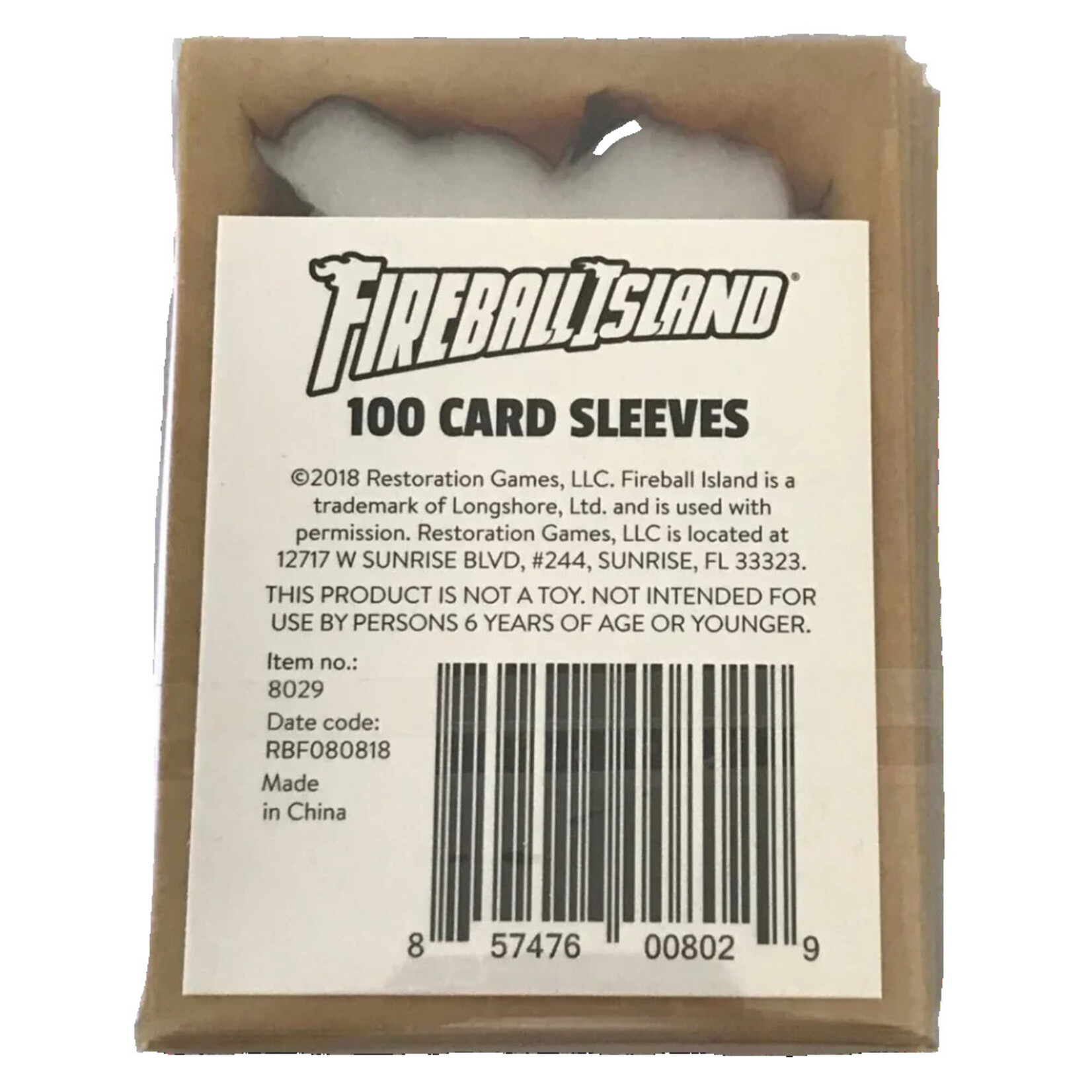 Restoration Games Fireball Island: Custom Card Sleeves (100)