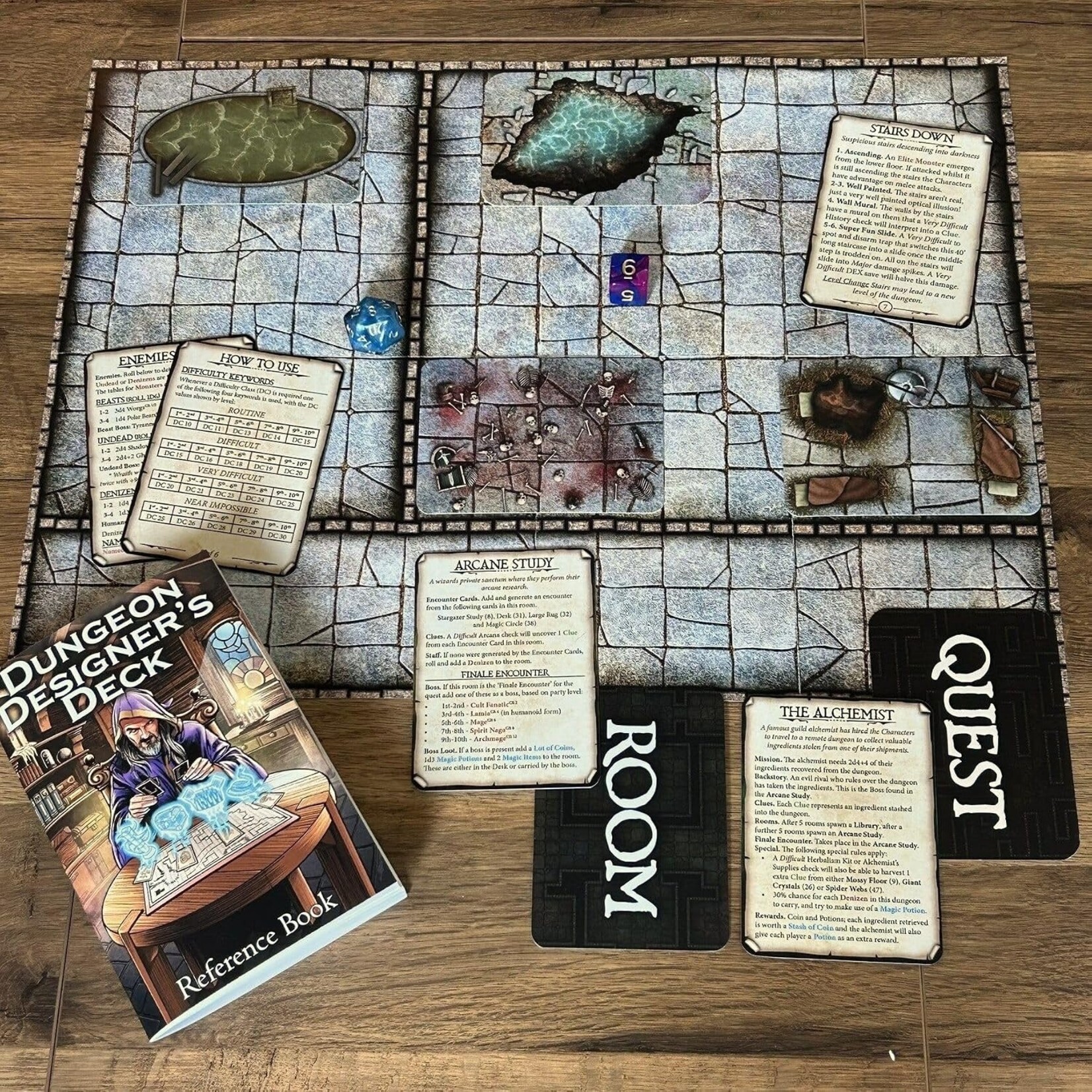 Loke Battlemats Dungeon Designers' Deck: Deal Your Own Dungeon