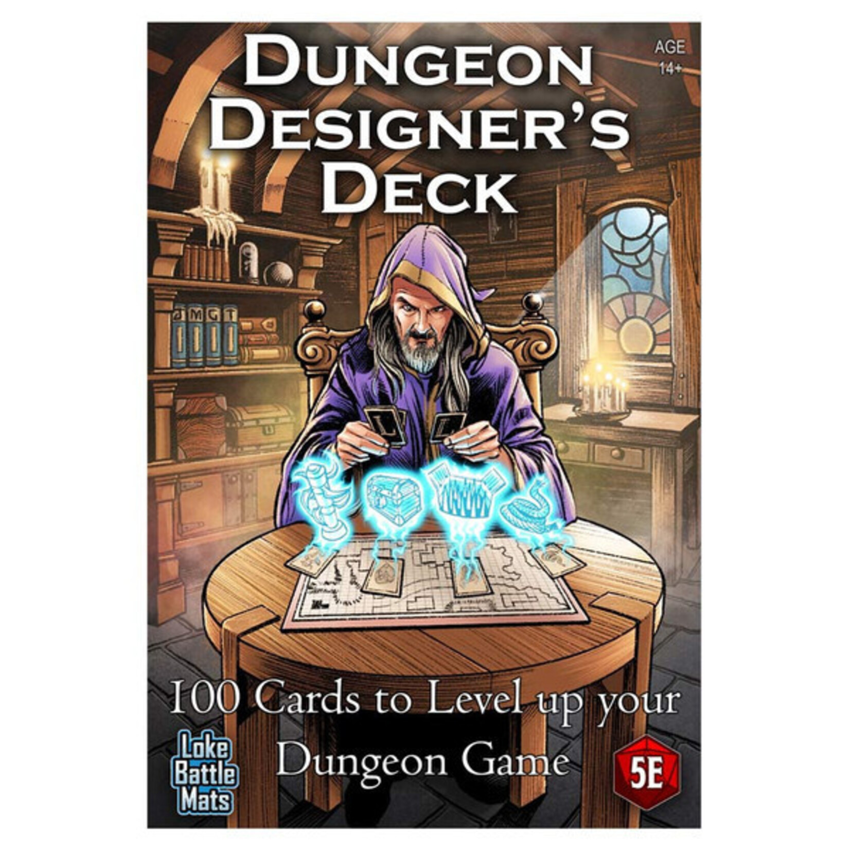 Loke Battlemats Dungeon Designers' Deck: Deal Your Own Dungeon