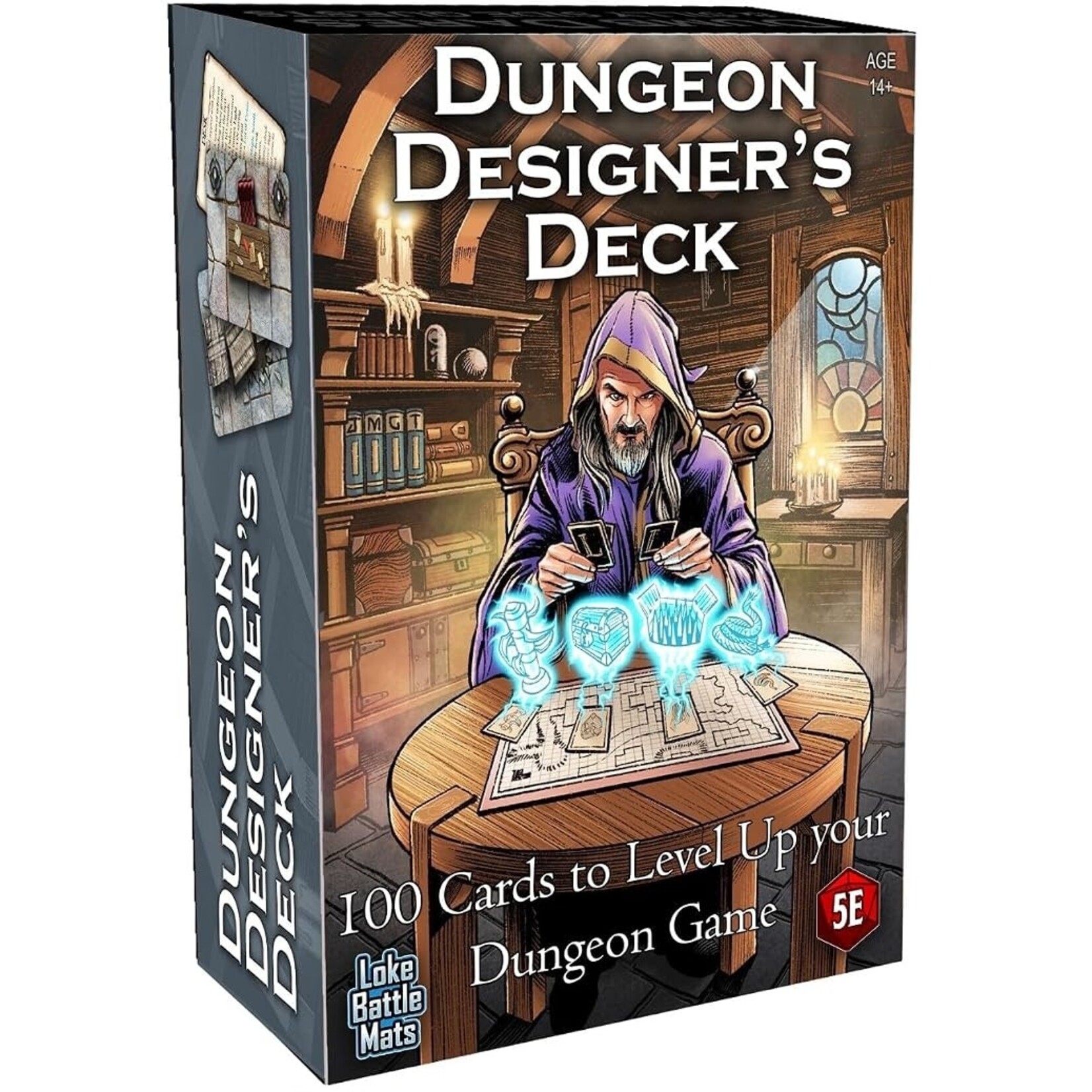 Loke Battlemats Dungeon Designers' Deck: Deal Your Own Dungeon