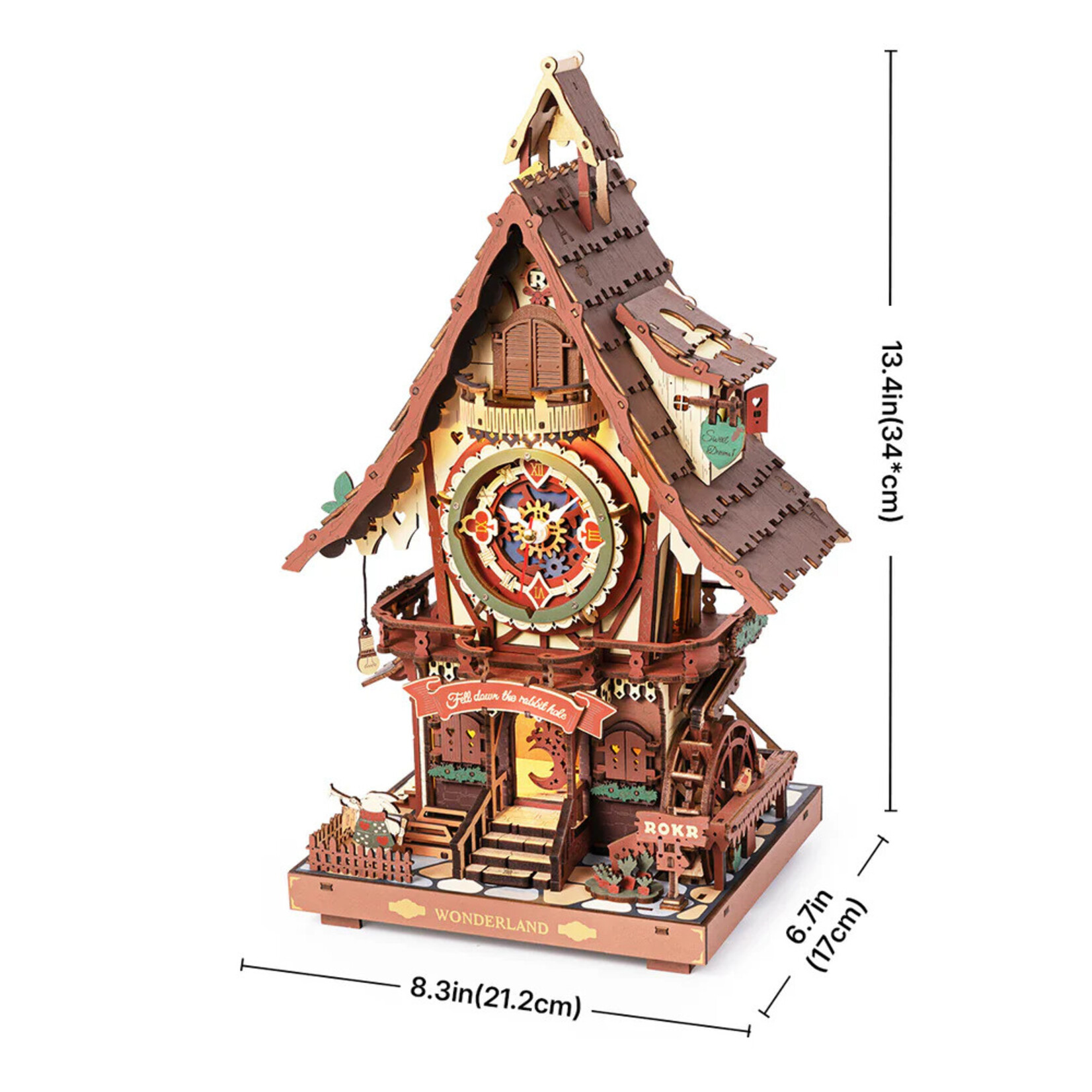 Robotime Rokr Cuckoo Clock Mechanical 3D Wooden Puzzle