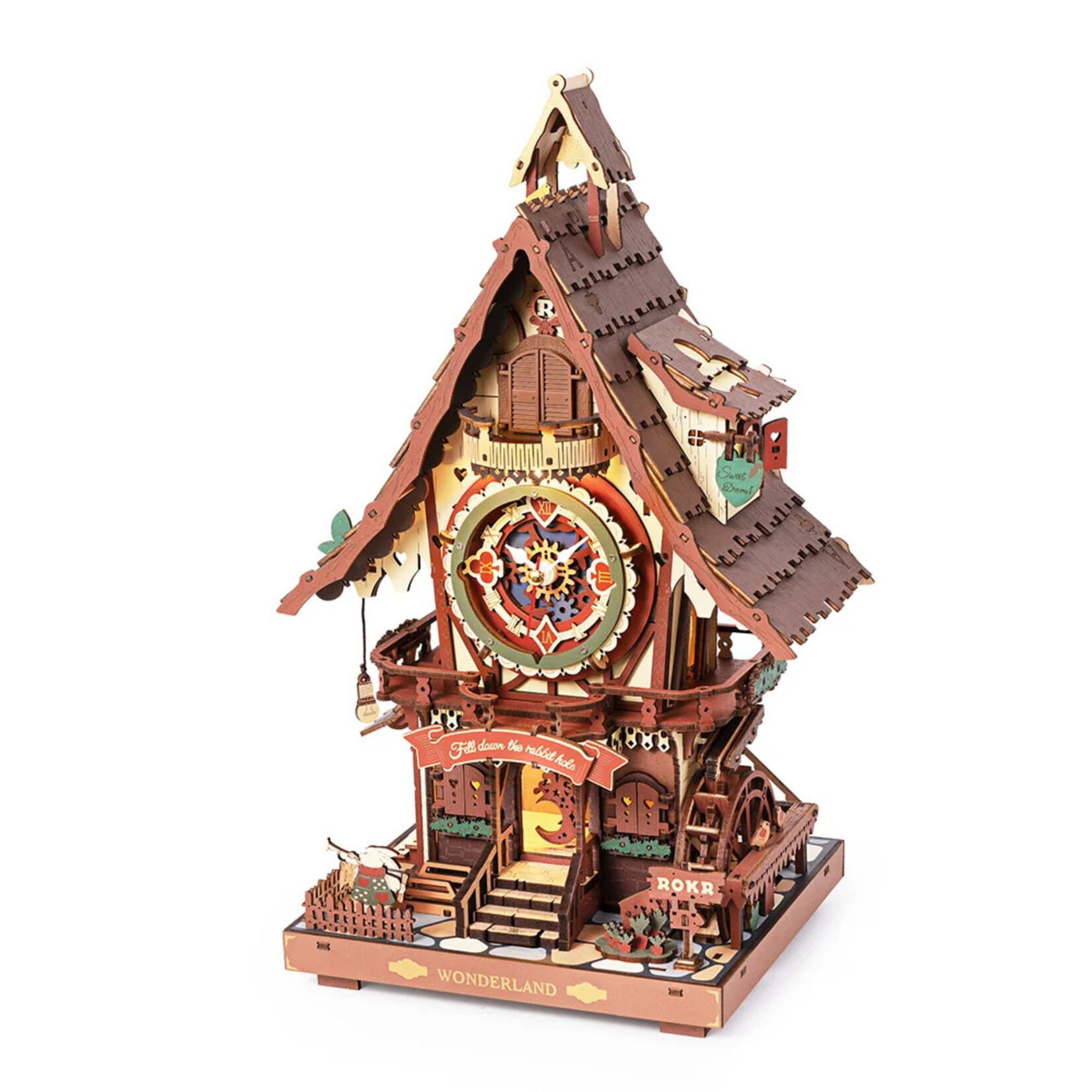 Robotime Rokr Cuckoo Clock Mechanical 3D Wooden Puzzle
