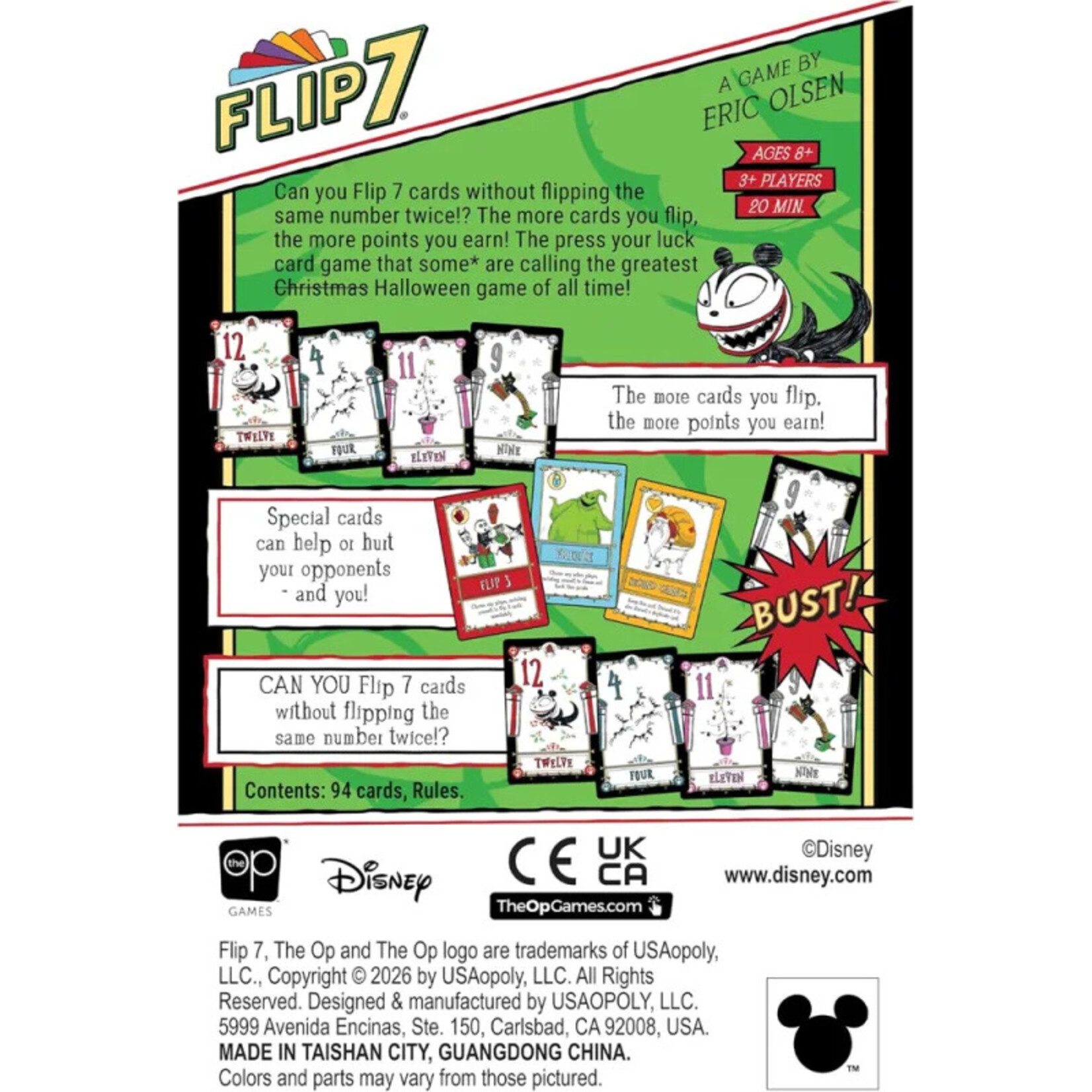 The OP Games Flip 7: Nightmare Before Christmas
