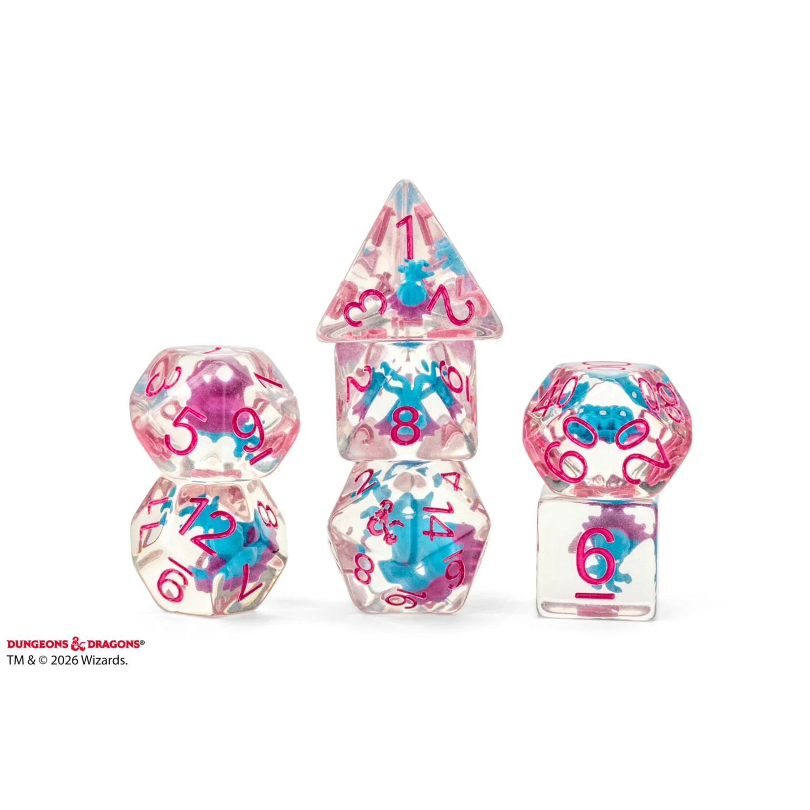 Fanroll by Metallic Dice Games Mind Flayer: D&D Monster Resin Inclusion Dice Set