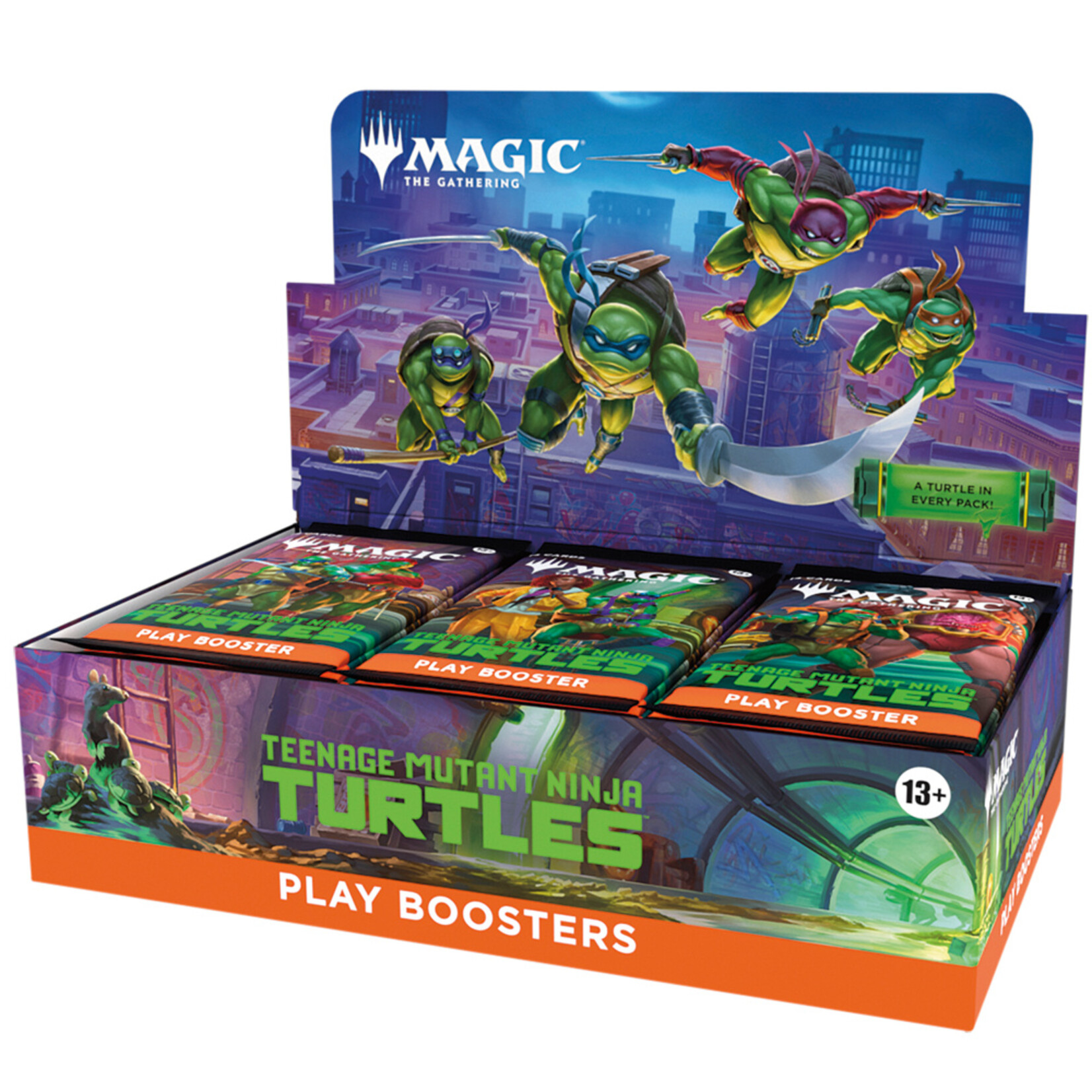 Wizards of the Coast Teenage Mutant Ninja Turtles Play Booster Display TMNT