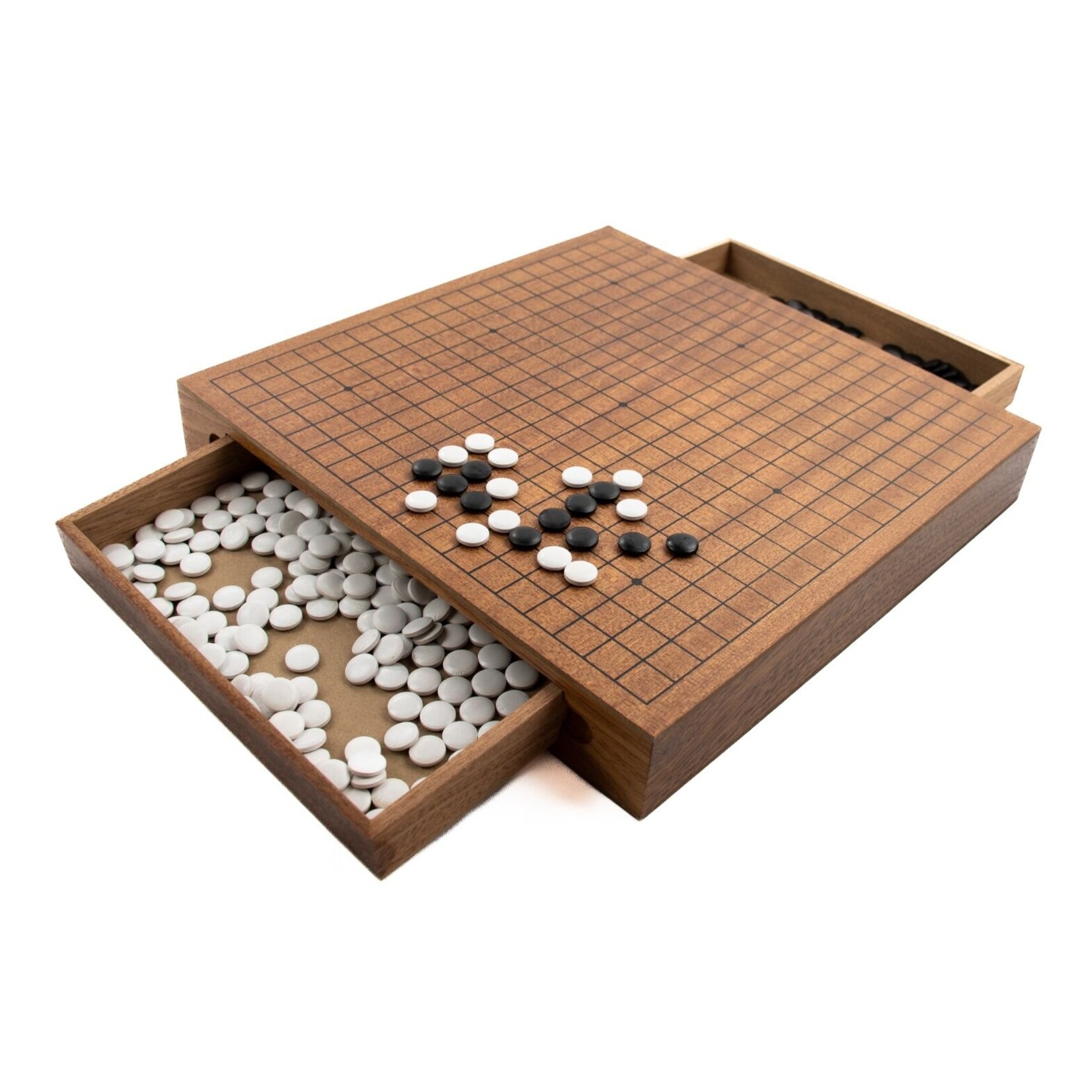 LPG Classics: Wooden Weiqi / Go Set - 30 cm Board with Drawers