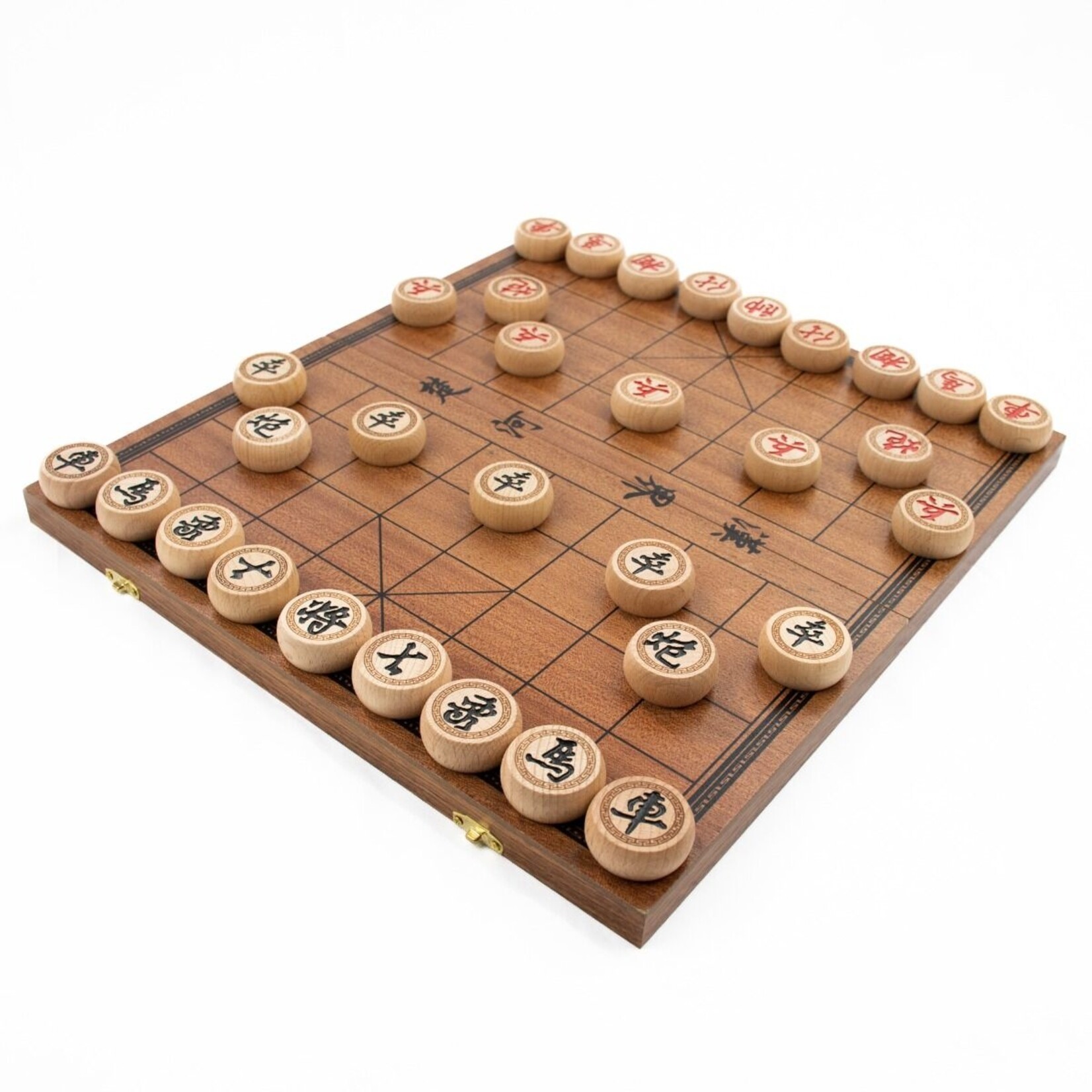 Family Classics LPG Classics: Wooden Chinese Chess Set - 35 cm Foldable Board
