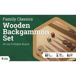 Family Classics LPG Classics: Wooden Folding Backgammon Case 45cm