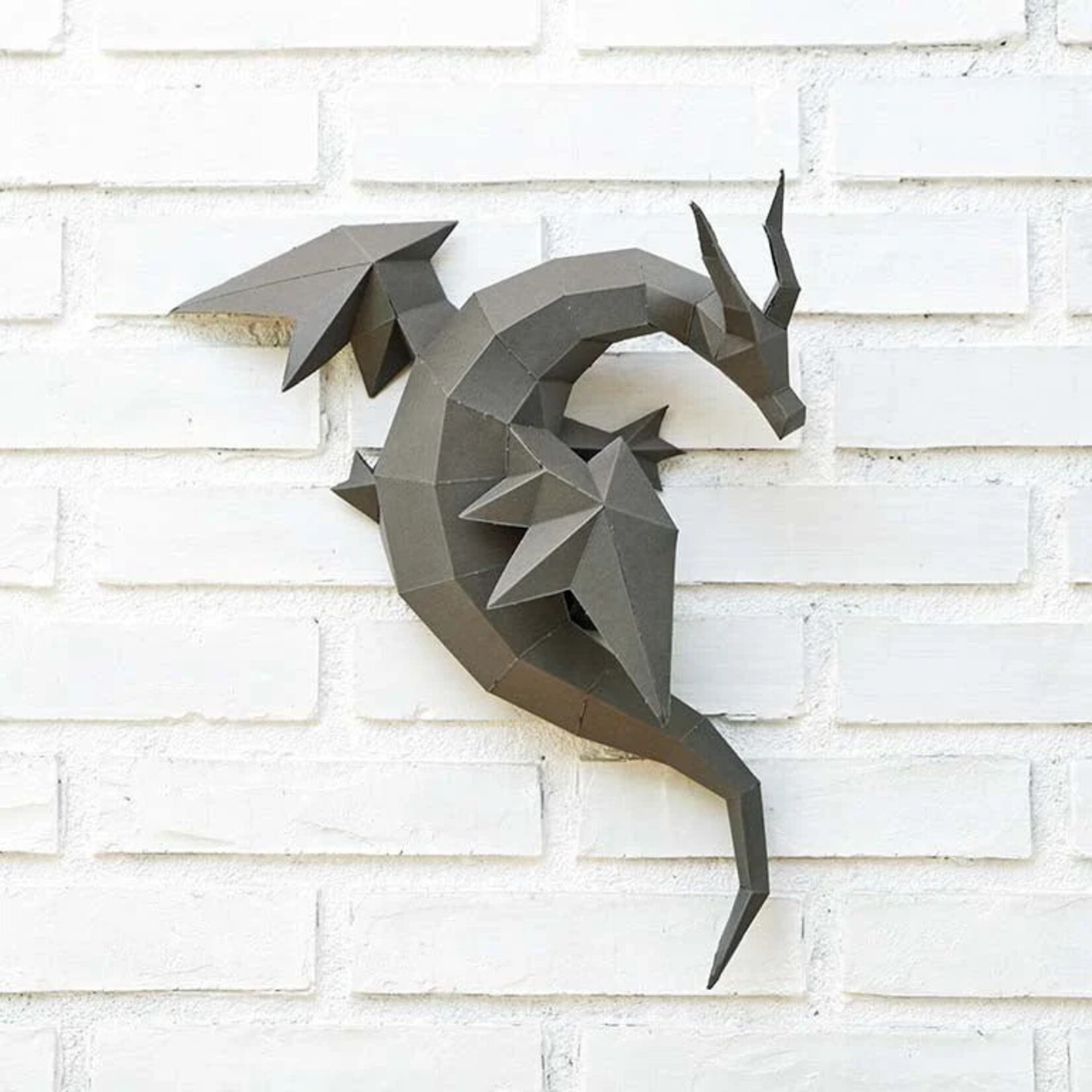 Papercraft World Dragon 3D Papercraft Origami Wall Art