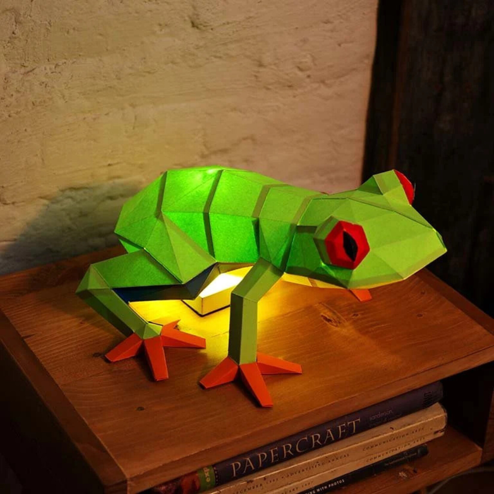 Papercraft World Frog 3D Unique Table Lamps Origami Model