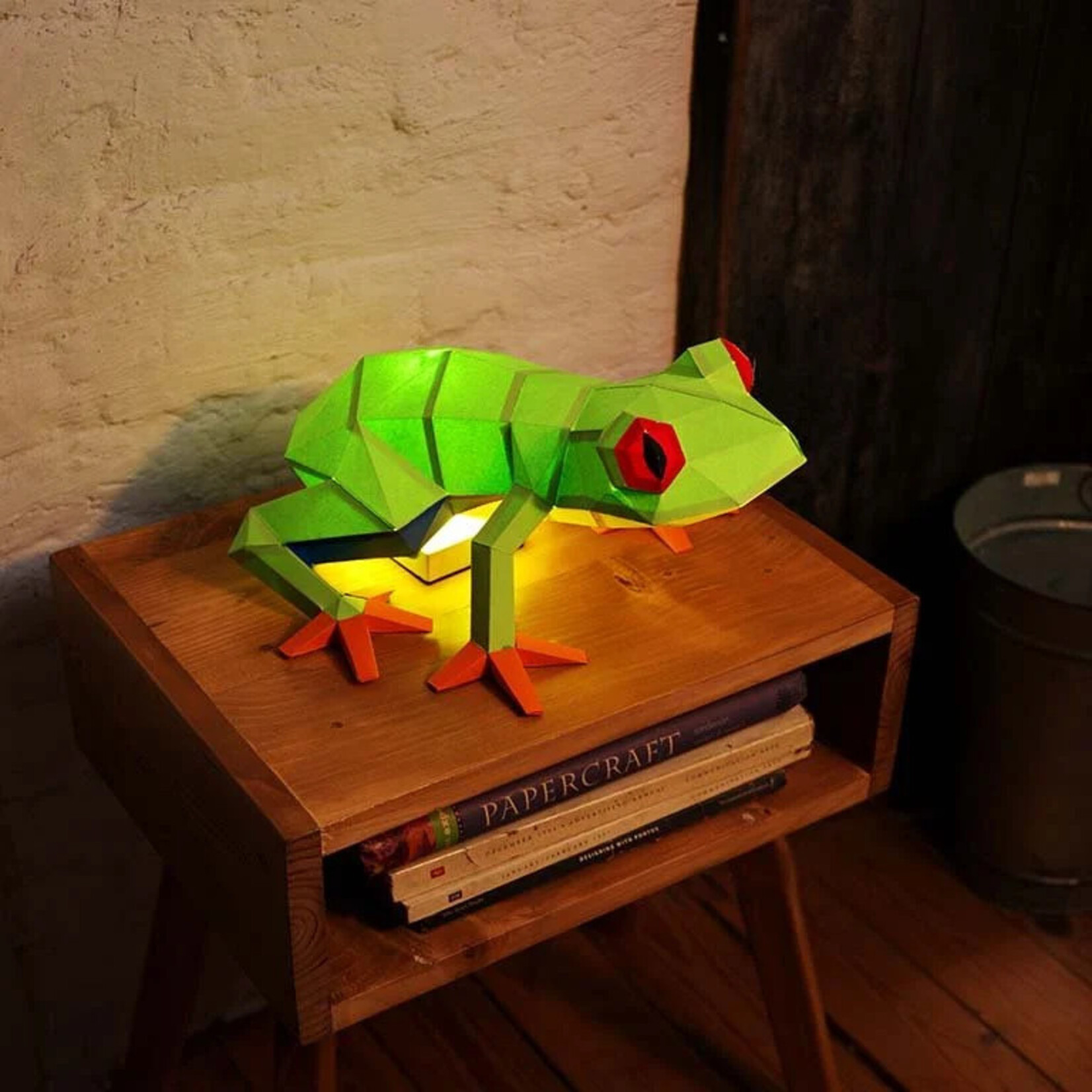 Papercraft World Frog 3D Unique Table Lamps Origami Model