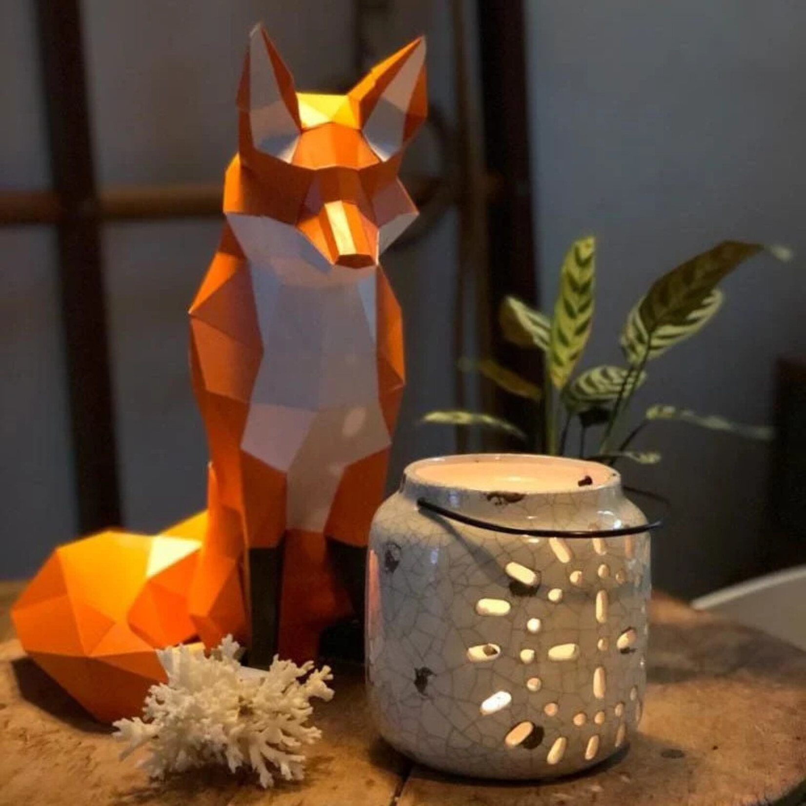 Papercraft World Fox 3D Origami Model Papercraft Kit
