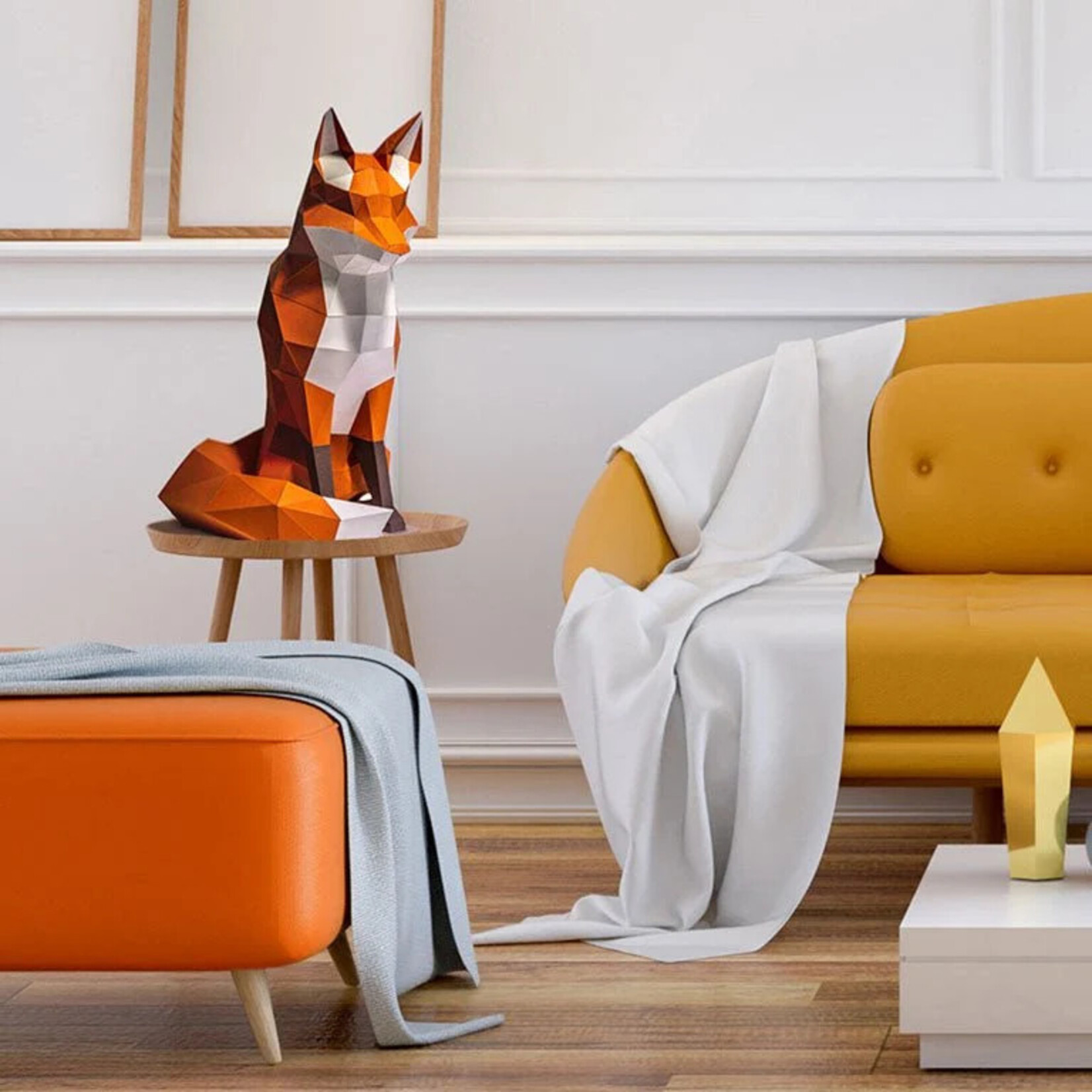Papercraft World Fox 3D Origami Model Papercraft Kit