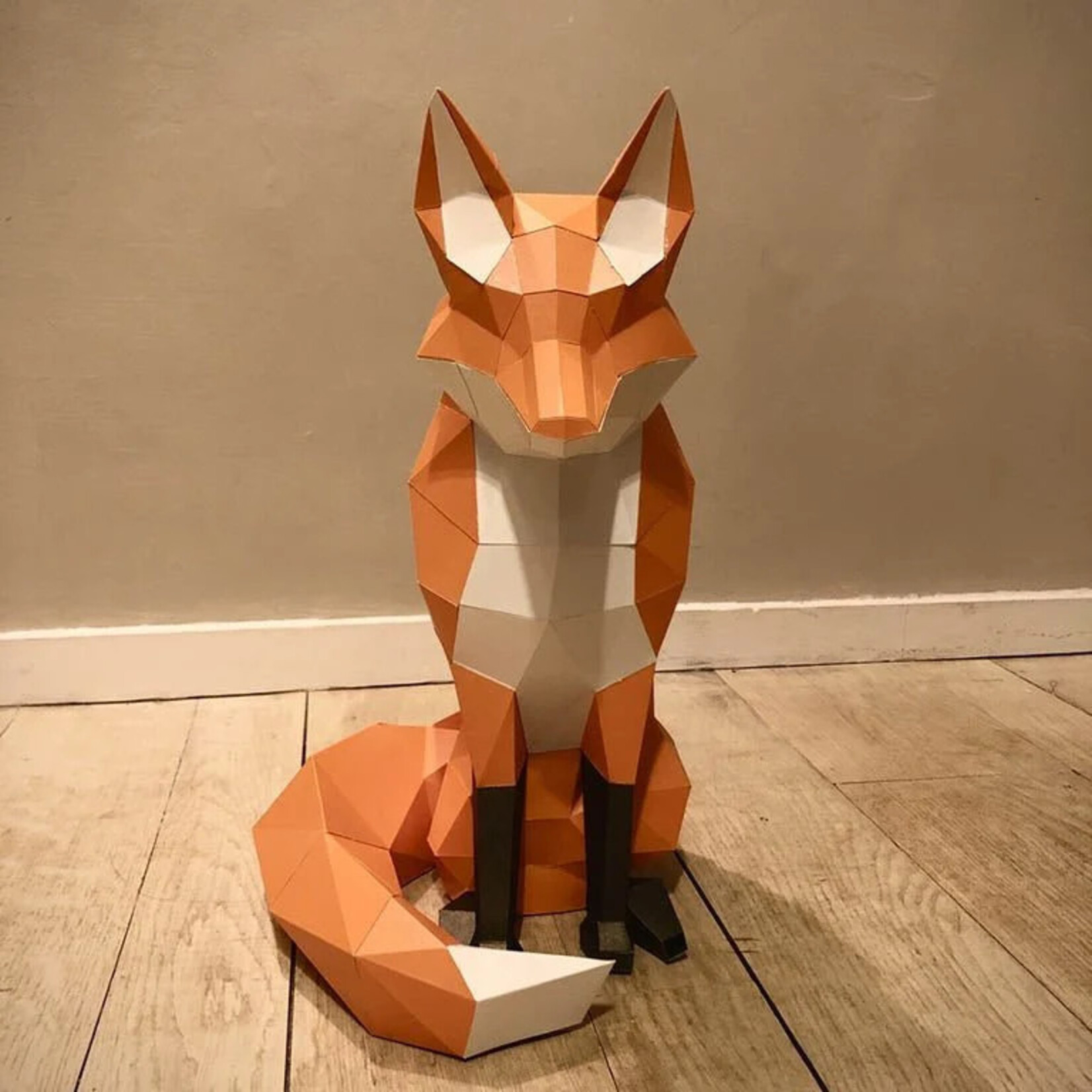 Papercraft World Fox 3D Origami Model Papercraft Kit